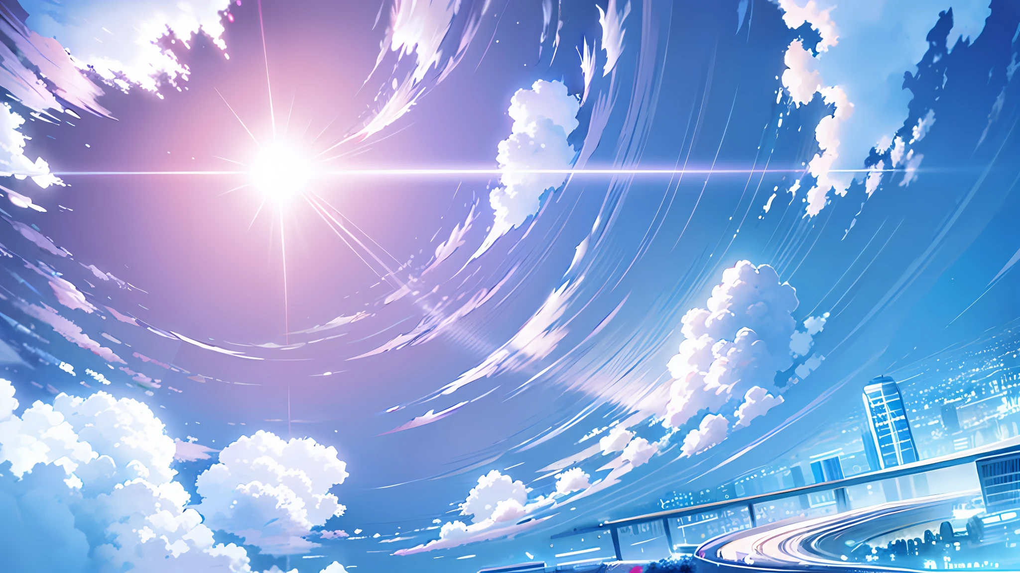 Modern futuristic city