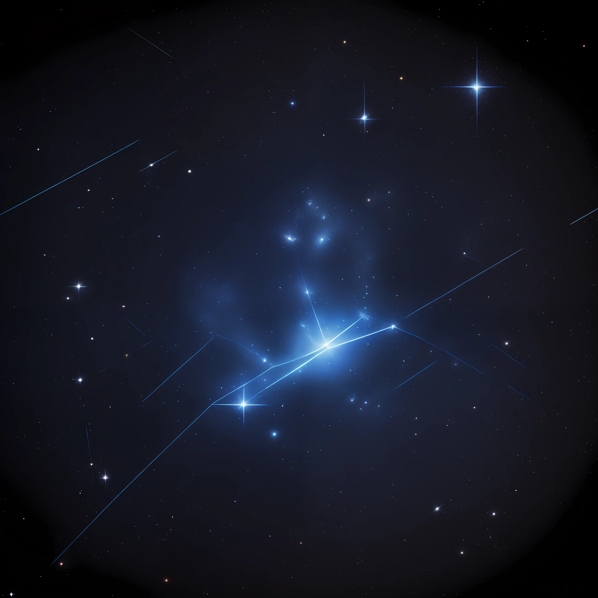 Leo constellation in the universe，constellation，Leo，Leonid meteor，Dark background，Black background，Sense of oppression，Black and blue background，Starcloud，夜晚，Dim background