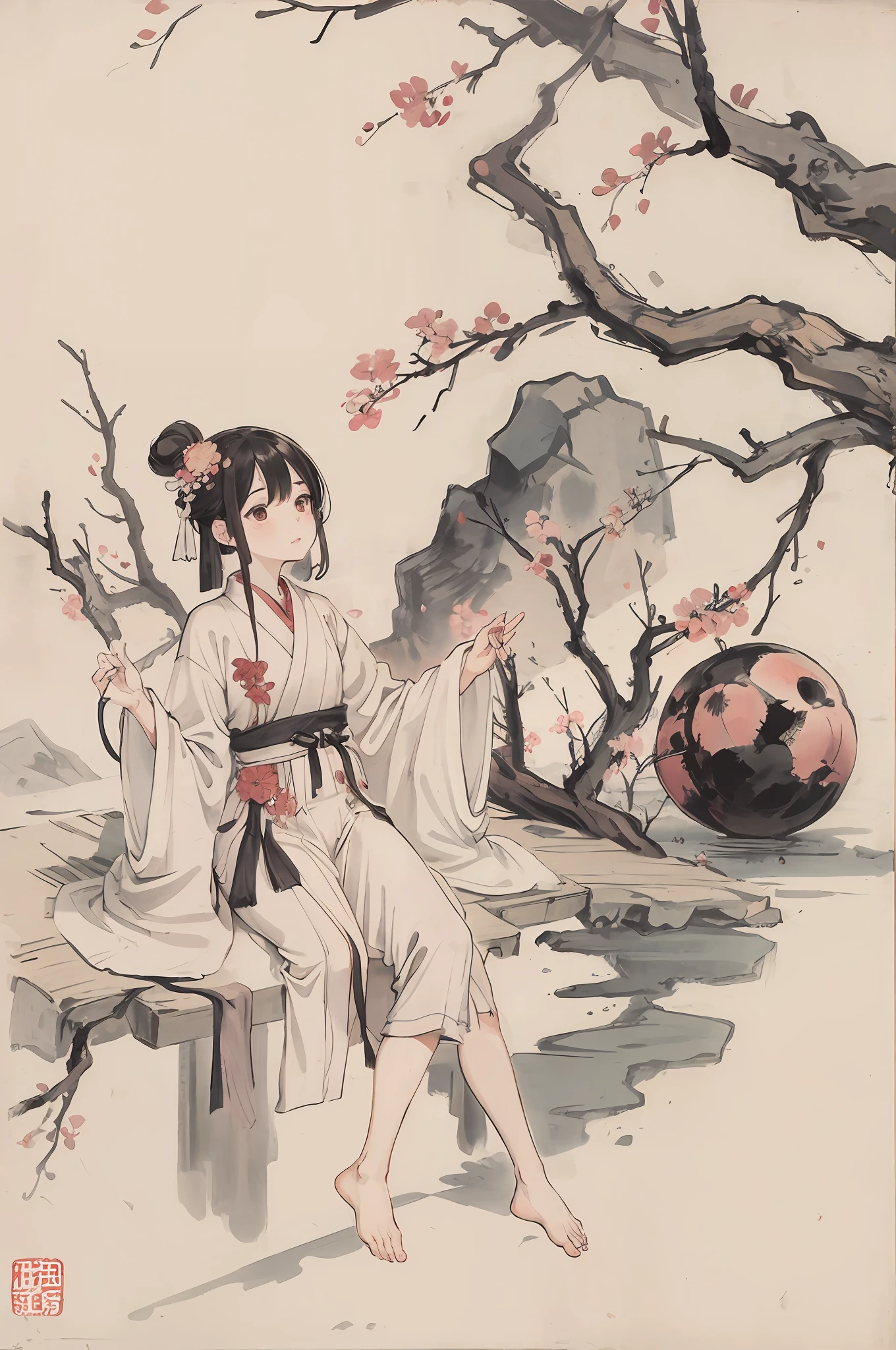Hanfu skirt pants