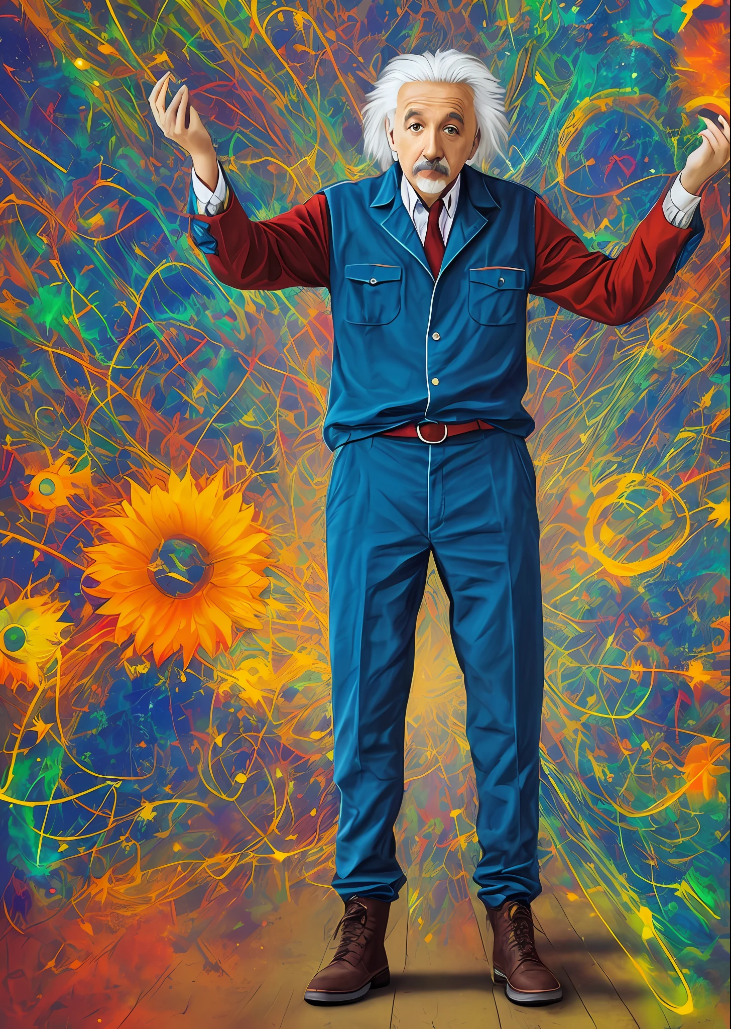 Einstein pensativo