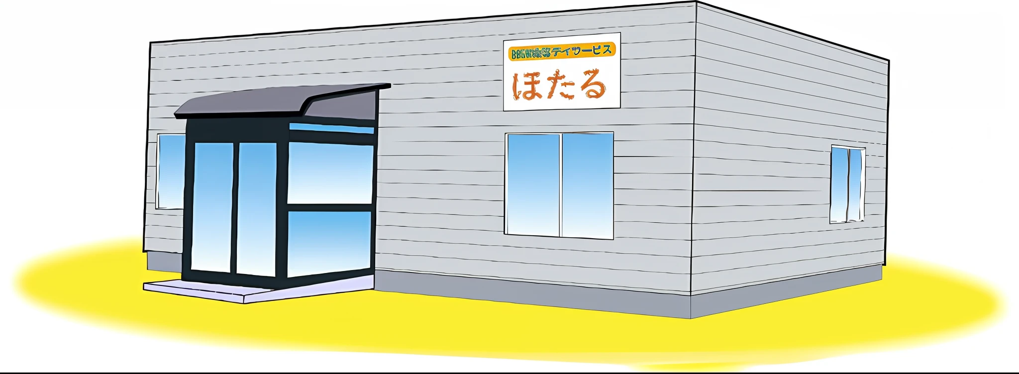 a cartoon of a building with a sign that says $ 5 5, storefront, convenience store, Store, photo for a store, けもの, shop front, entrance, shinkai, Station, kantoku, Boutique, アニメ, in front of ramen shop, matoko shinkai, restaurant!!, kintsukuroi、ren