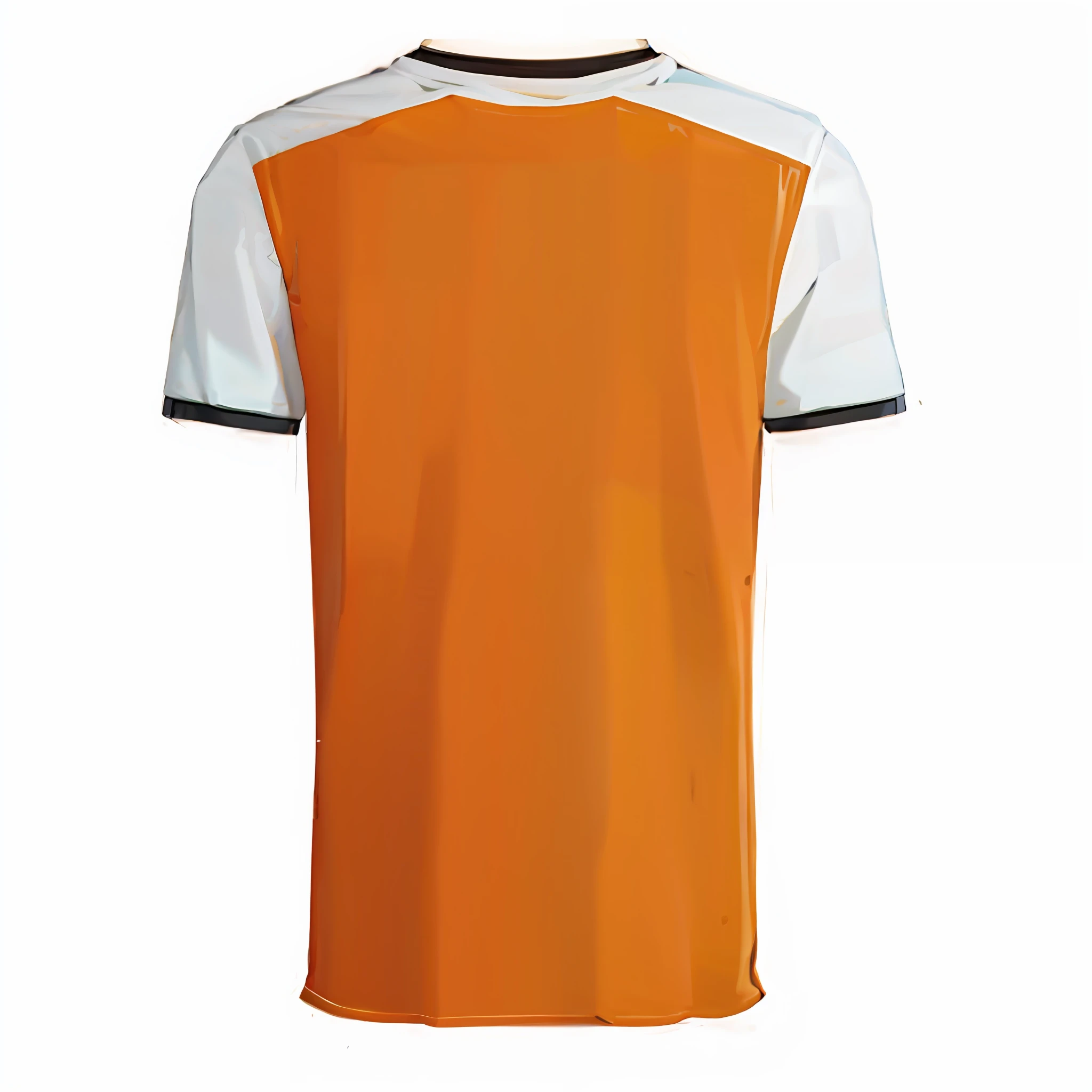 um close up de uma camisa com uma cor branca e laranja, laranja cinza branco, laranja e branco, vestindo uma camiseta laranja, branco e laranja, desconhecido, inspirado por Jan Asselijn, laranja vermelho preto branco, glorioso, laranja escuro preto branco vermelho, laranja extremamente coerente, vestindo uma camiseta laranja, cinza laranja, laranja escuro, laranja e preto, no symbols , no number , no coat of arms