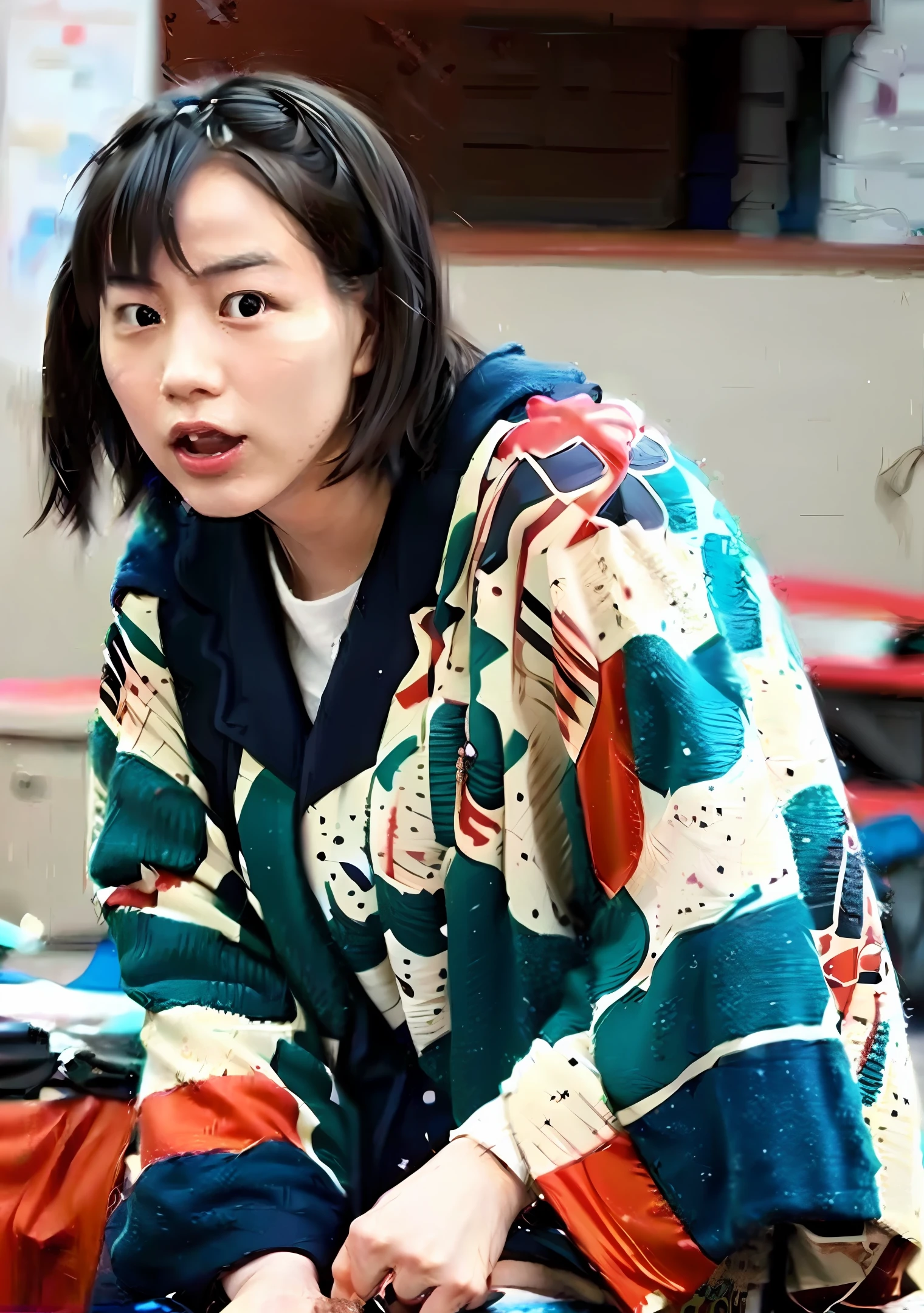 Anna Hashimoto is masturbating