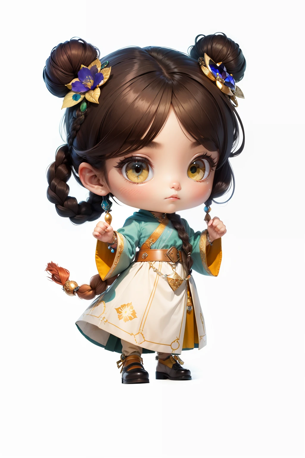waist belt,trinkets,Large stones,Exquisite,Brilliant,A small braid