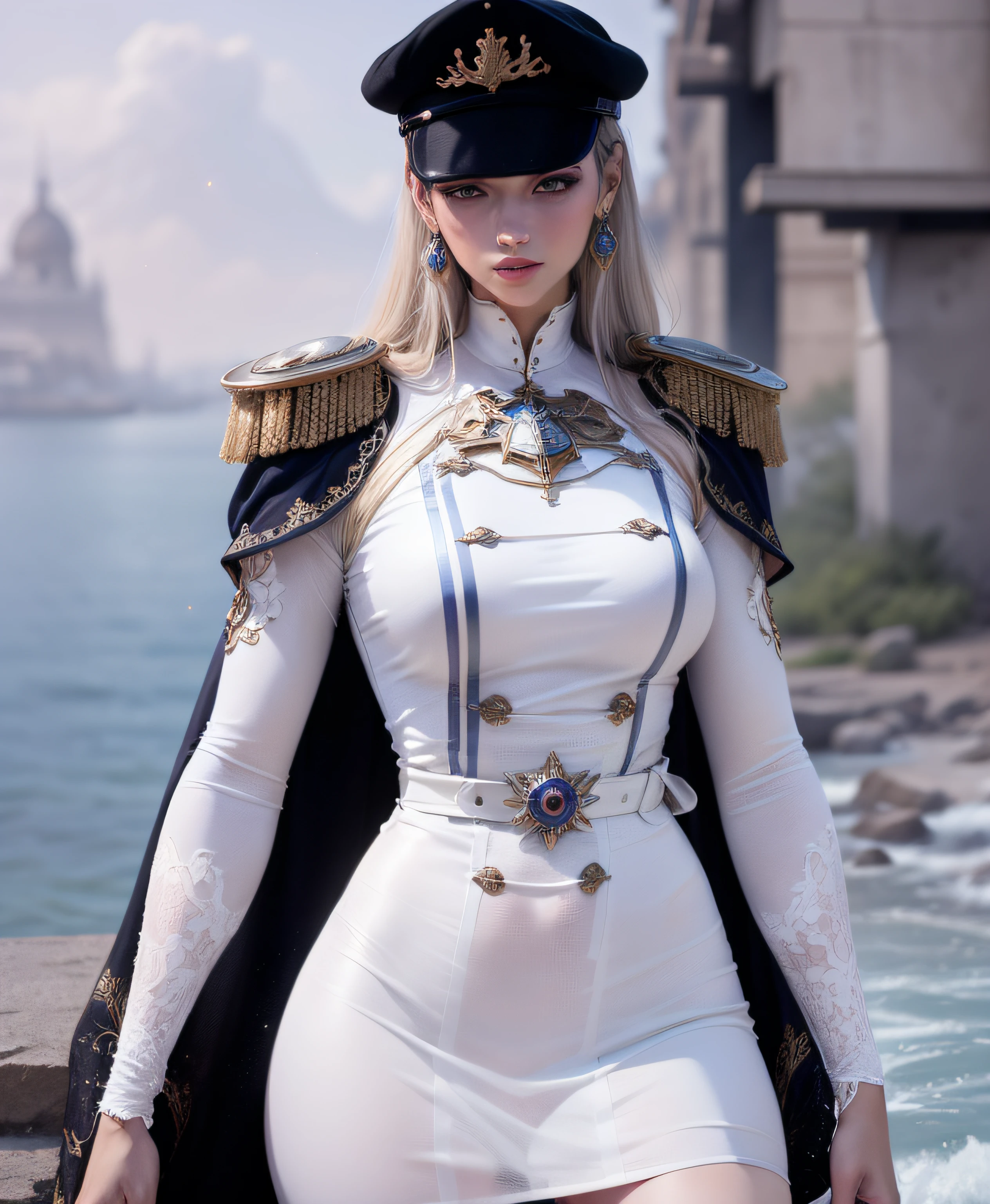 1 jeune fille de 27 ans, 1 zodiac goddess from the future, 12 zodiac goddess pink purple, 12 zodiac goddess ao dai thin sexy yellow deep slit chest, 12 zodiac ao dai many details black lace deep slit chest, goddess mythology 12 zodiac from the future, zodiaque , Style zodiaque scintillant de luxe, dark and mysterious version, Couronne du zodiaque, red lipstick, thin and pretty lips, Ne souriez pas, keep your mouth shut, character created by karol bak and pino daeni, Intricate details, detailed background, extremly detailed, light magic, une femme, visage parfait, visage clair, look at the face of the goddess of the zodiac, Blums boods, Seins gros et ronds, cheveux longs avec frange plate, beautiful detailed face and well-proportioned eyes, (yeux jaunes: 1.8), big round eyes and very beautiful and meticulous makeup, visionnaire, portant une longue chemise en soie, mysterious makeup, frange plate et teinte en blond clair, the upper half of the body is a goddess the zodiac sign on the body, les bras pendants, Real and vivid images, (the stars that make up the zodiac: 1.7), (the zodiac sign in the sky background and the broken gate of space and time, texture: 1.8), Art de fiction, Photo brute, Photo de Hanfu, Meilleure photo, highest resolution, Best quality, best photo quality, 8k quality, 8k extreme, super realistic, most realistic photo, 12 zodiac goddess portrait art, 1 symbol of 12 zodiac behind, single goddess portrait 1 zodiac sign, Most realistic color scheme, Meilleure couleur photo, Masterpiece , hair decoration, collier, joaillerie, joli visage, Haut du corps, Effet Tyndall, photo lifelike, Studio sombre, Feu de bordure, Deux tons brillants, (very detailed skin: 1.2), 8K UHD, DSLR, Soft Light, High quality, volumettic light, realist, snapshot, High resolution, 4K quality,