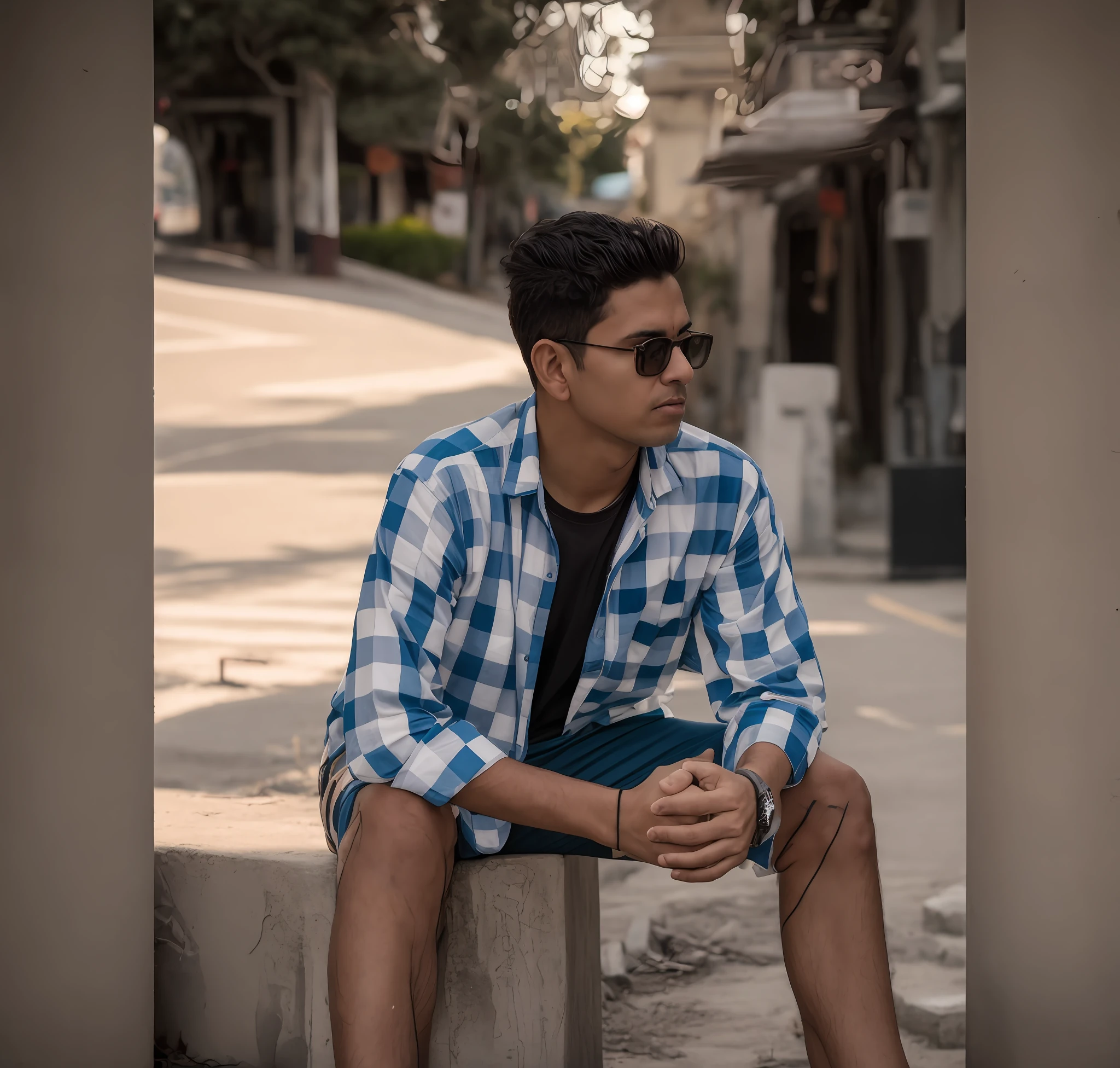 araffe man sitting on a cement block with his feet crossed, candid picture, with a cool pose, taken with canon 5d mk4, casual photography, taken with canon eos 5 d mark iv, shot on canon eos r5, shot on canon eos r 5, mohamed chahin style, shot on nikon z9, taken with sony alpha 9