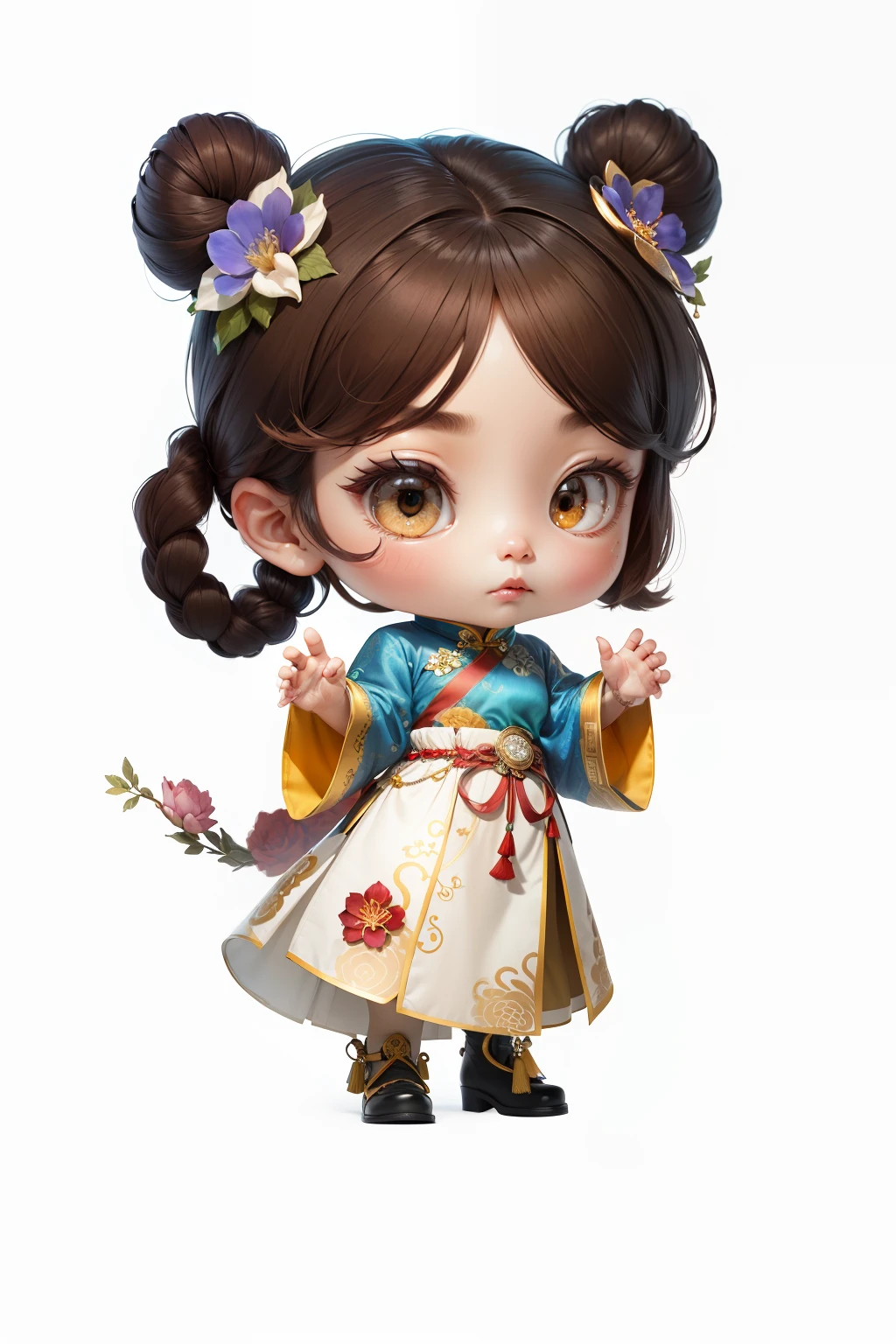 Cloth belt,trinkets,Belt with large pieces of gemstones,Exquisite,Brilliant,Flower ornaments,on cheongsam,silk,Silk texture,Silk texture,8K,