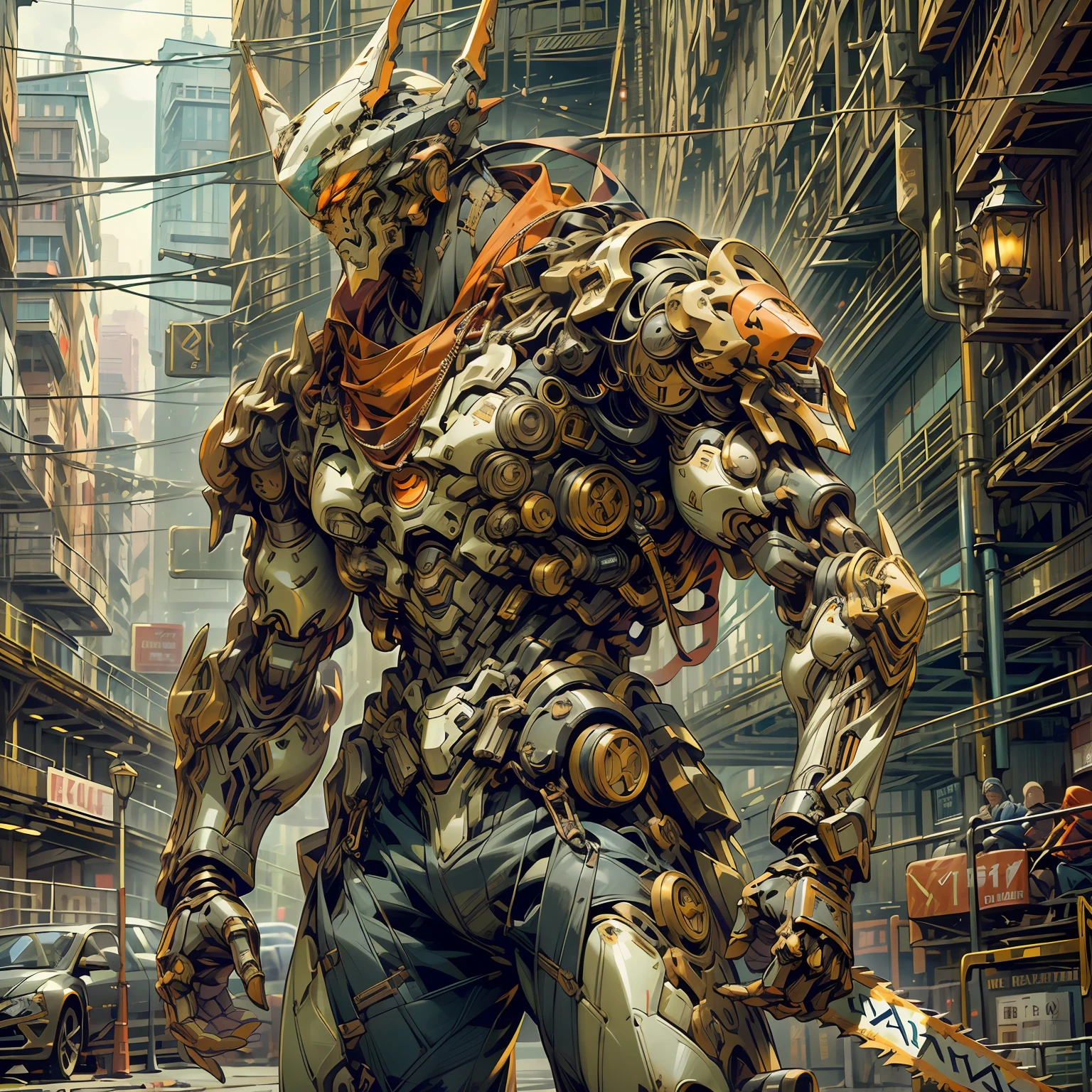 4k melhor imagem, Personagens de Valorant no mundo de cyberpunk,ruas movimentadas alta qualidade --auto