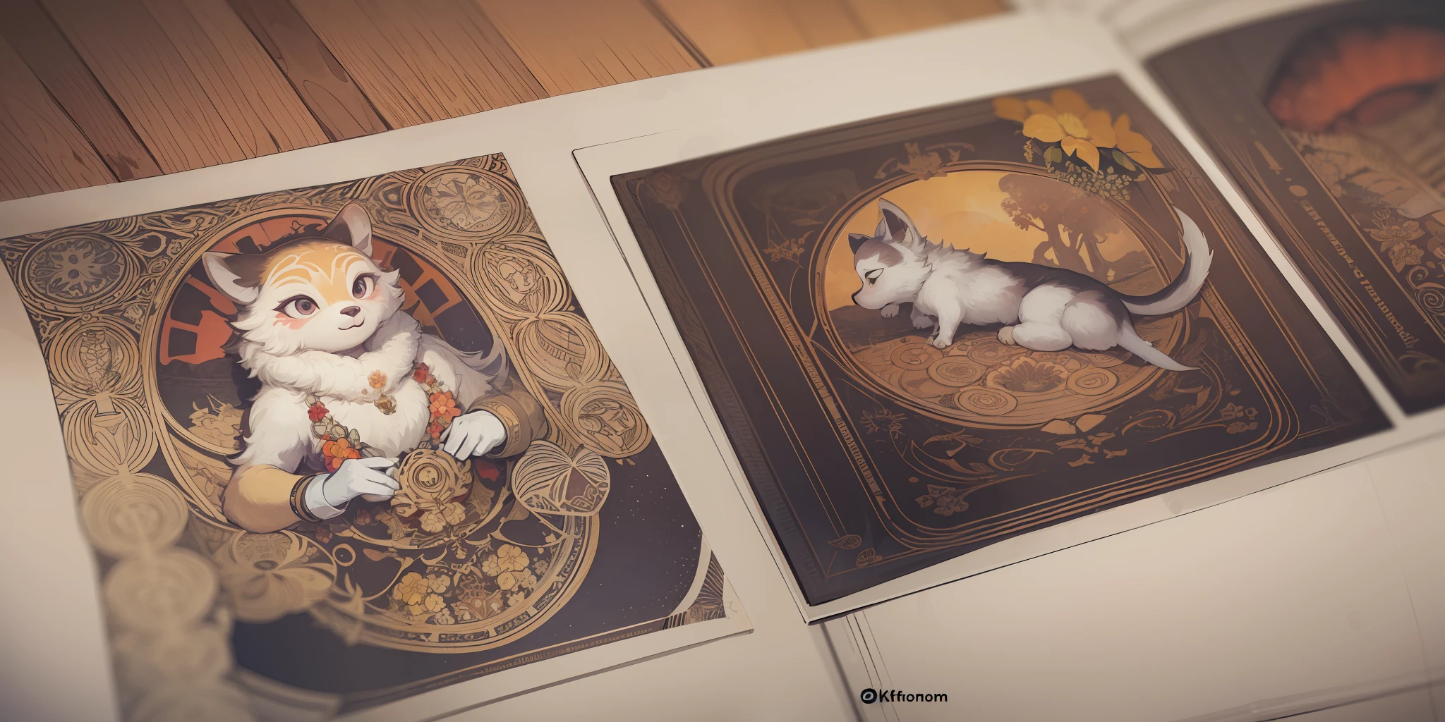 top quality, best quality, logo mark, stamp, Geometric pattern, vector-art, High-quality illustrations by Alfons Mucha, masterpiece(kemono, furry anthro)flower,