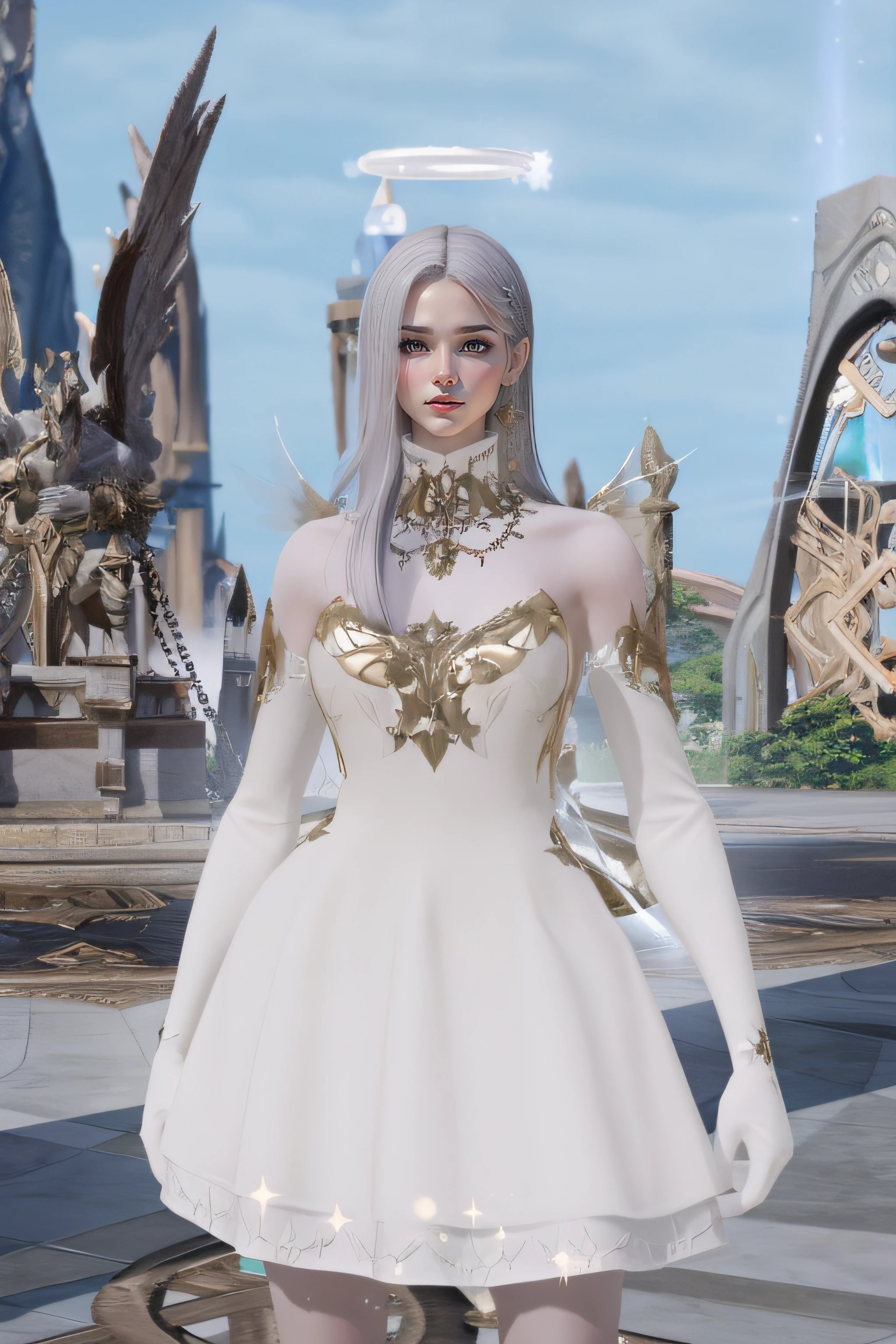 1 jeune fille de 27 ans, 1 zodiac goddess from the future, 12 zodiac goddess pink purple, 12 zodiac goddess ao dai thin sexy yellow deep slit chest, 12 zodiac ao dai many details black lace deep slit chest, goddess mythology 12 zodiac from the future, zodiaque , Style zodiaque scintillant de luxe, dark and mysterious version, Couronne du zodiaque, red lipstick, thin and pretty lips, Ne souriez pas, keep your mouth shut, character created by karol bak and pino daeni, Intricate details, detailed background, extremly detailed, light magic, une femme, visage parfait, visage clair, look at the face of the goddess of the zodiac, Blums boods, Seins gros et ronds, cheveux longs avec frange plate, beautiful detailed face and well-proportioned eyes, (yeux turquois: 1.8), big round eyes and very beautiful and meticulous makeup, visionnaire, portant une longue chemise en soie, mysterious makeup, frange plate et teinte en blond clair, the upper half of the body is a goddess the zodiac sign on the body, les bras pendants, Real and vivid images, (the stars that make up the zodiac: 1.7), (the zodiac sign in the sky background and the broken gate of space and time, texture: 1.8), Art de fiction, Photo brute, Photo de Hanfu, Meilleure photo, highest resolution, Best quality, best photo quality, 8k quality, 8k extreme, super realistic, most realistic photo, 12 zodiac goddess portrait art, 1 symbol of 12 zodiac behind, single goddess portrait 1 zodiac sign, Most realistic color scheme, Meilleure couleur photo, Masterpiece , hair decoration, mineur, joaillerie, joli visage, Haut du corps, Effet Tyndall, photo lifelike, Studio sombre, Feu de bordure, Deux tons brillants, (very detailed skin: 1.2), 8K UHD, DSLR, Soft Light, High quality, volumettic light, realist, snapshot, High resolution, 4K quality