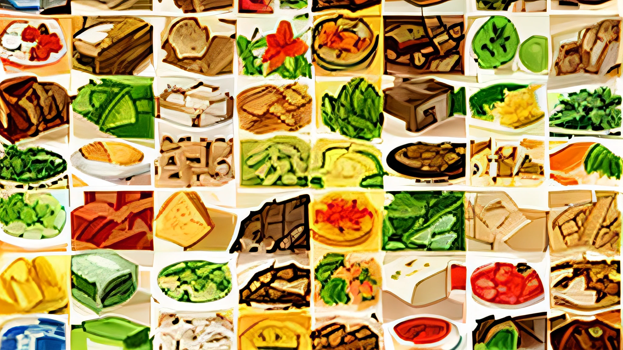 Different food puzzles