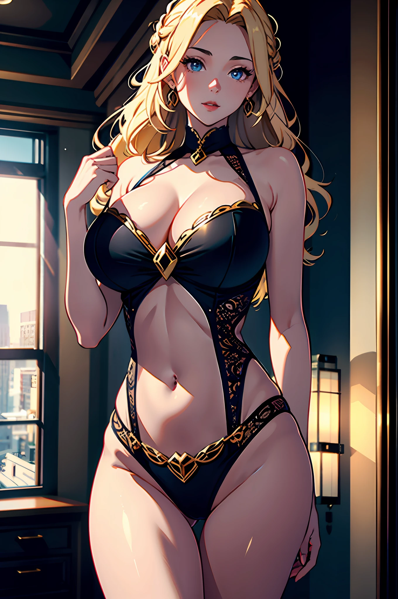 1girl huge large breasts,goddesses,Vi delicate and beautiful face,long golden hair,flowy,full breast,Convex buttocks,Transparent tulle,perfectly proportioned, Detailed clothing details,Temple,wonderland,Cinematic lighting, filmgrain, Fujicolor, light and darkcontrast, 8K, 巨作, Textured skin, Super detail, High detail, High quality, high resolucion,