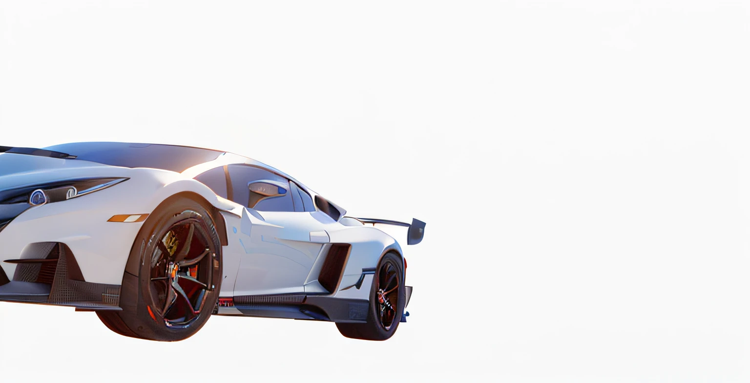 a close up of a white sports car with red lights, render of futuristic supercar, render octane, veneno, futuristic product car shot, octane 4 k render, octane 4k render, ((((octane rend, 3 d render octane, 3d render octane, 8k octane 3d render, super car, octane 3 d render, octane 3d render，HD white sports car！！HD paintings！racer，masterpaintings！！