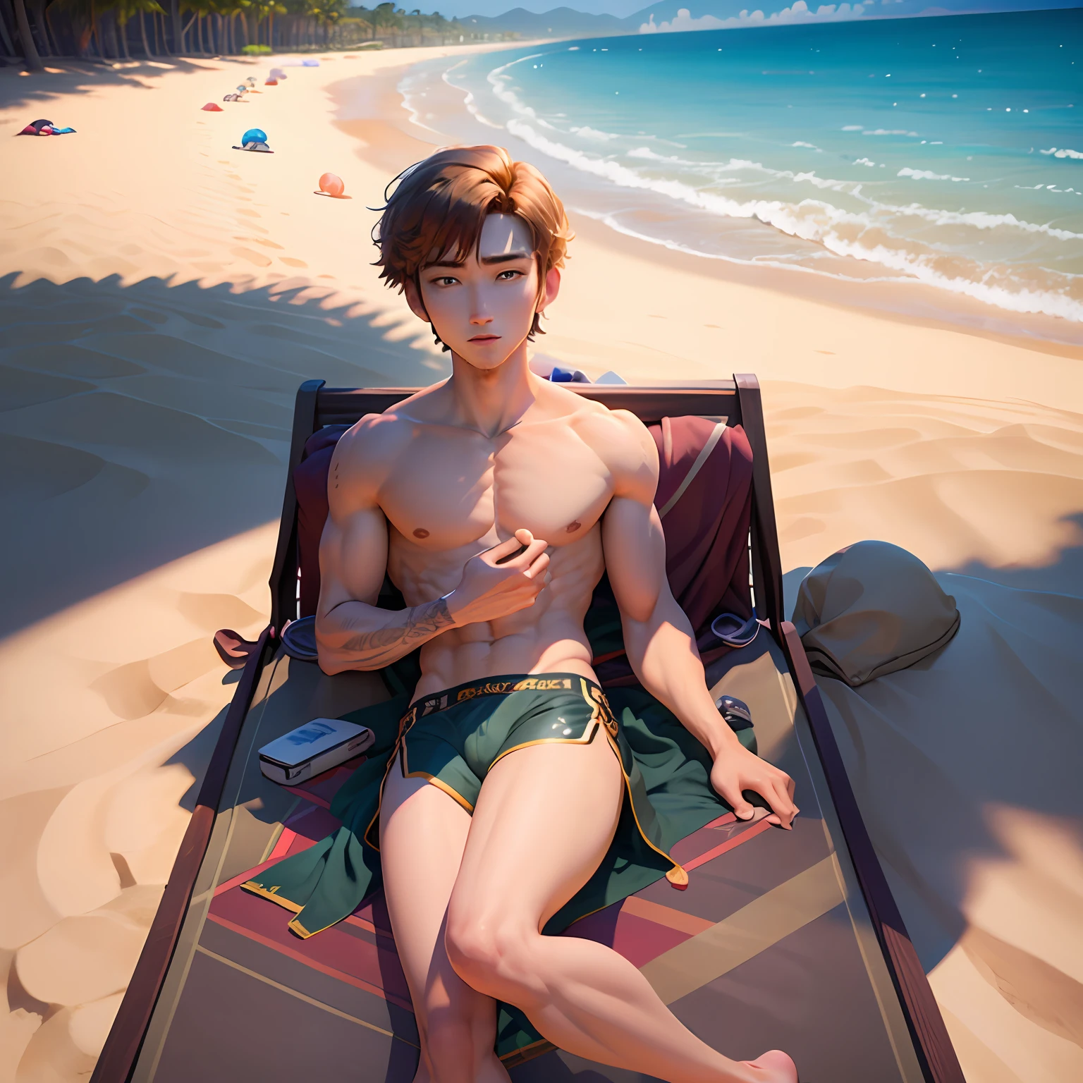 Janssen,Handsome,Sun'rays,All righteous,sandbeach,Sanya、比基尼
