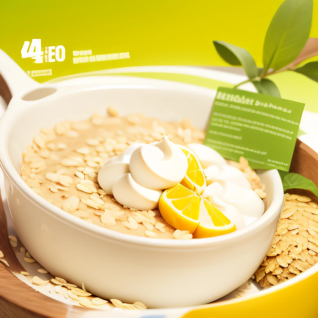 Ready-to-eat oatmeal，Floating aroma，Multi-grain，Feeling of appetite，close-ups，octaneratingrendering，Hyper-realistic，4K --auto