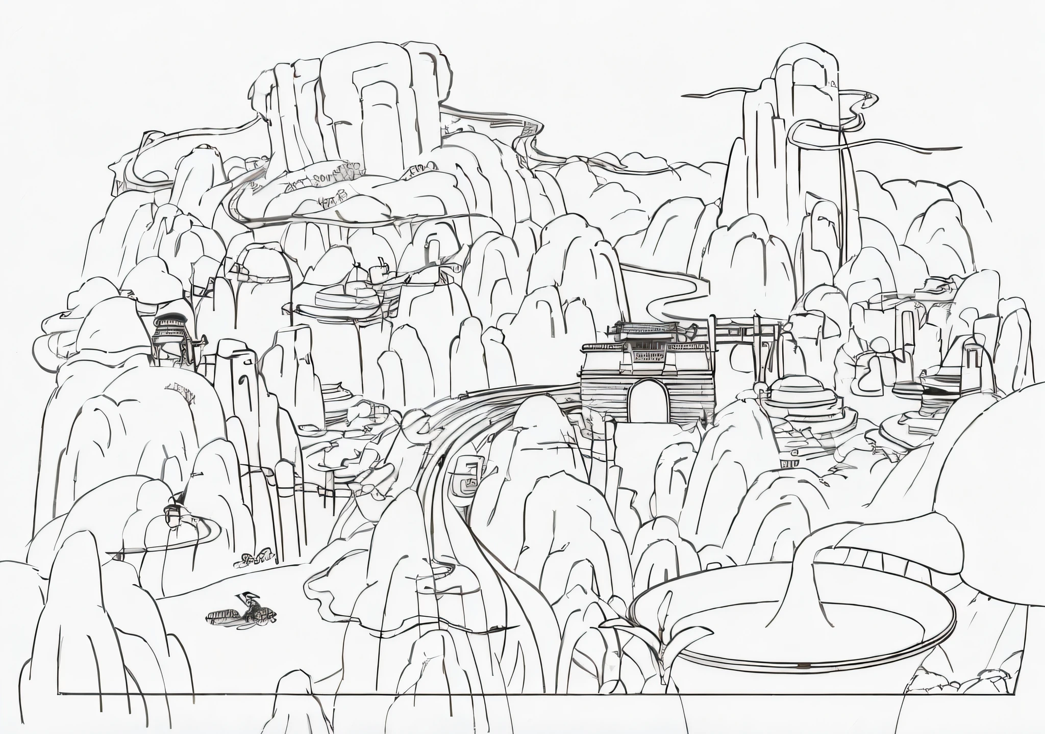 howlbgs, scenecy,Chinese mountains、spring time、jungles、lakes、cave、falls,The tree、grass field、Rochas、fawn、hotsprings、hydrosphere、(illustration:1.0)、Epic composition、Realistic lighting、high definition detail、masterpaintings、Best quality,(非常详细的 CG 统一 8k 壁纸)