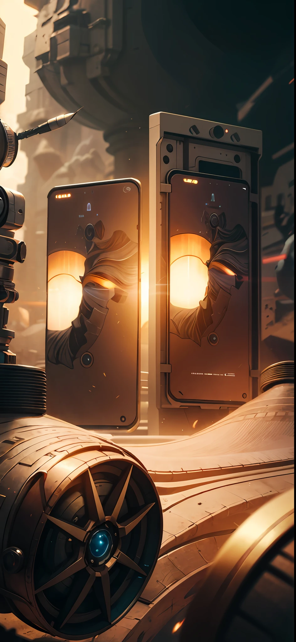 ProtossAI, technology, close-up, sci-fi scenes, high resolution, flat
