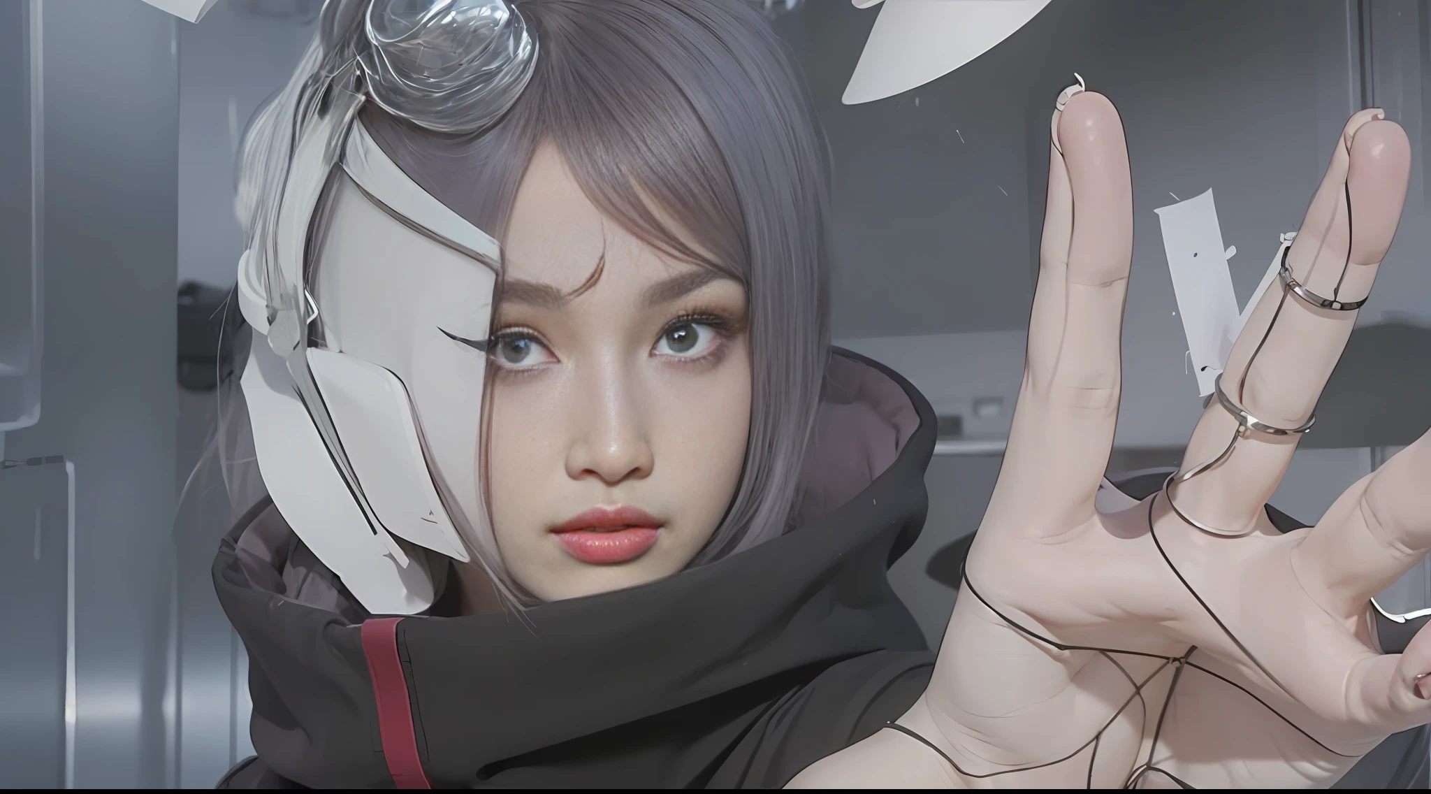 Top quality, 8k, 32k, Masterpiece, photo realistic, realistic, (photorealistic:1,4), 1 girl, slight smile, dramatic lighting, professional makeup, very big breasted woman, (seductive pose), Sexy, beautiful white face shining, beautiful face, pink cheeks, beautiful lips, porcelain skin, detail intricate, super detailed, super high, highest detailed, high detailed, delicate, incredible detailed, fine detailed, cinematic lighting, top quality, smooth and beautiful, CG, unity, 8k wallpaper, Stunning, fine detail, unity CG wallpaper 8k ultra detailed, large file size, ultra detailed, high resolution, incredible detail, stunning detail, depth of field.