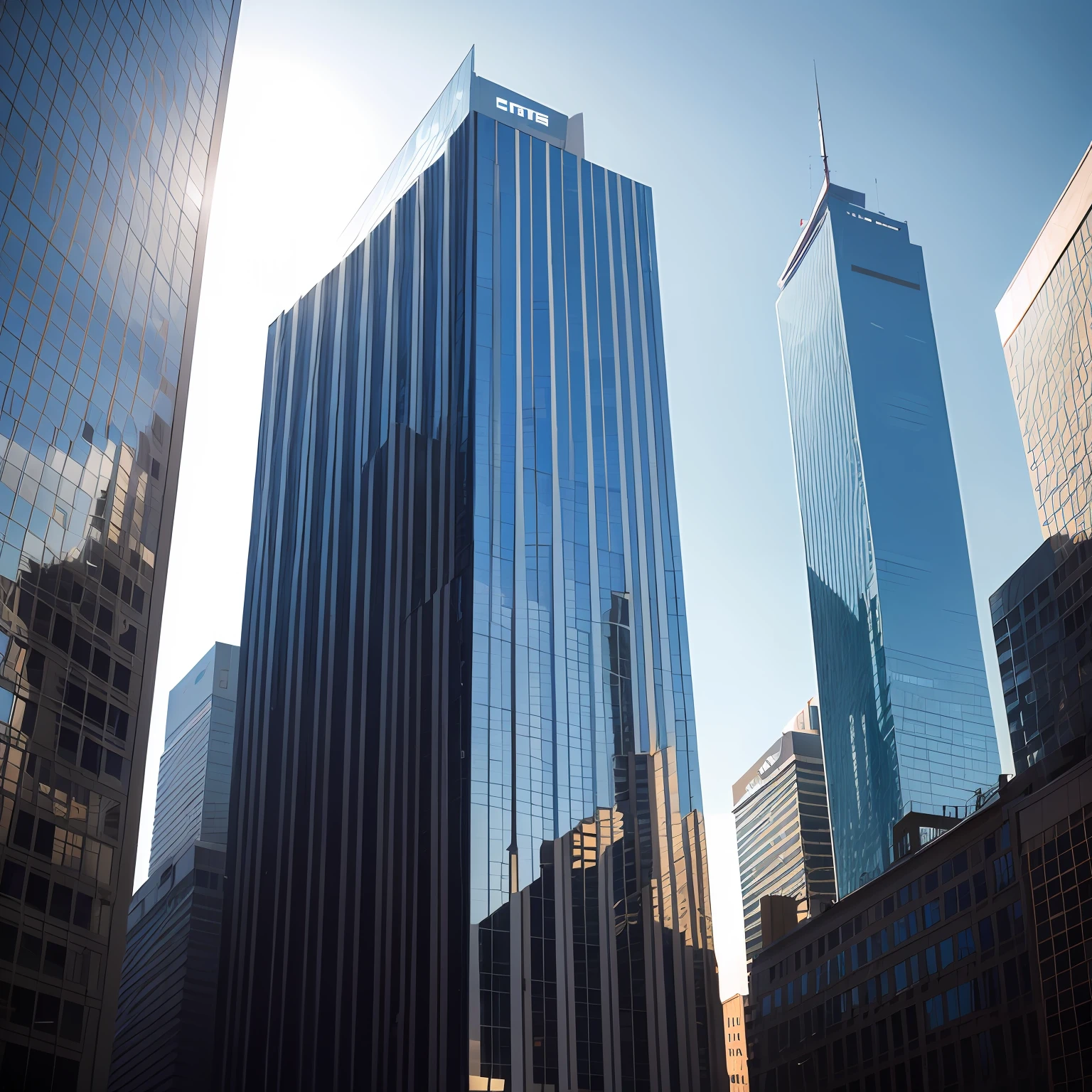 Buildings，Look up，glass，architectural，Planes，photorealestic，Sense of perspective