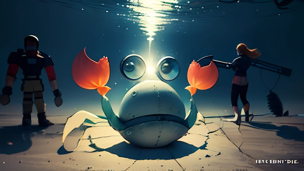 1 man,1 crab,1woman