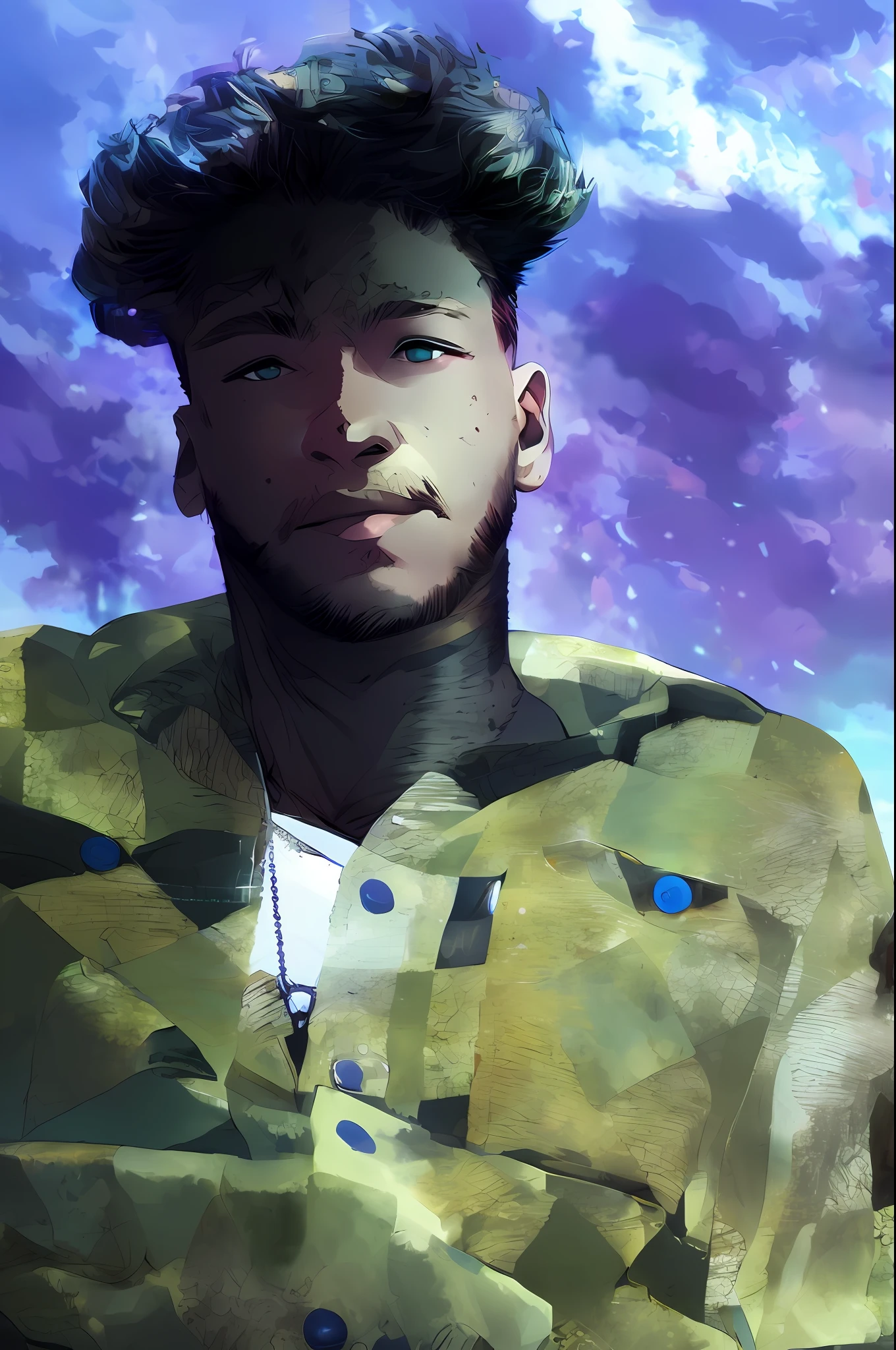 anime character with blue eyes and white hair in a city, handsome guy in demon slayer art, digital cyberpunk anime art, trigger anime artstyle, digital anime illustration, tall anime guy with blue eyes, digital cyberpunk - anime art, cyberpunk anime art, kawacy, badass anime 8 k, official art, highly detailed exquisite fanart, anime concept hdr anime macmanus