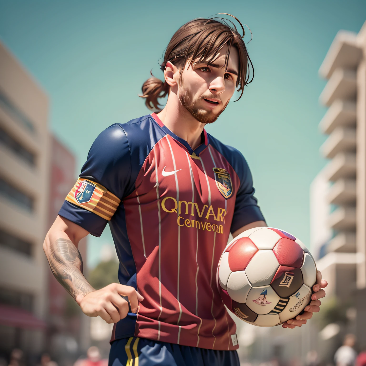 Messi football, with the agentina shirt