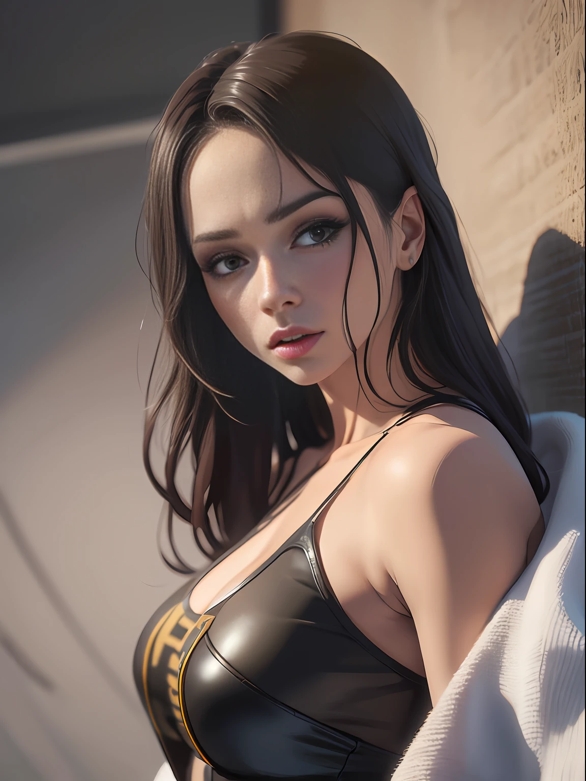 rosto feminino, realista, detalhe extremo, (obra-prima), (melhor qualidade), rosto, olhando para o expectador, olhos arregalados, espanto, susto, surpresa, 8k, 1080x1920