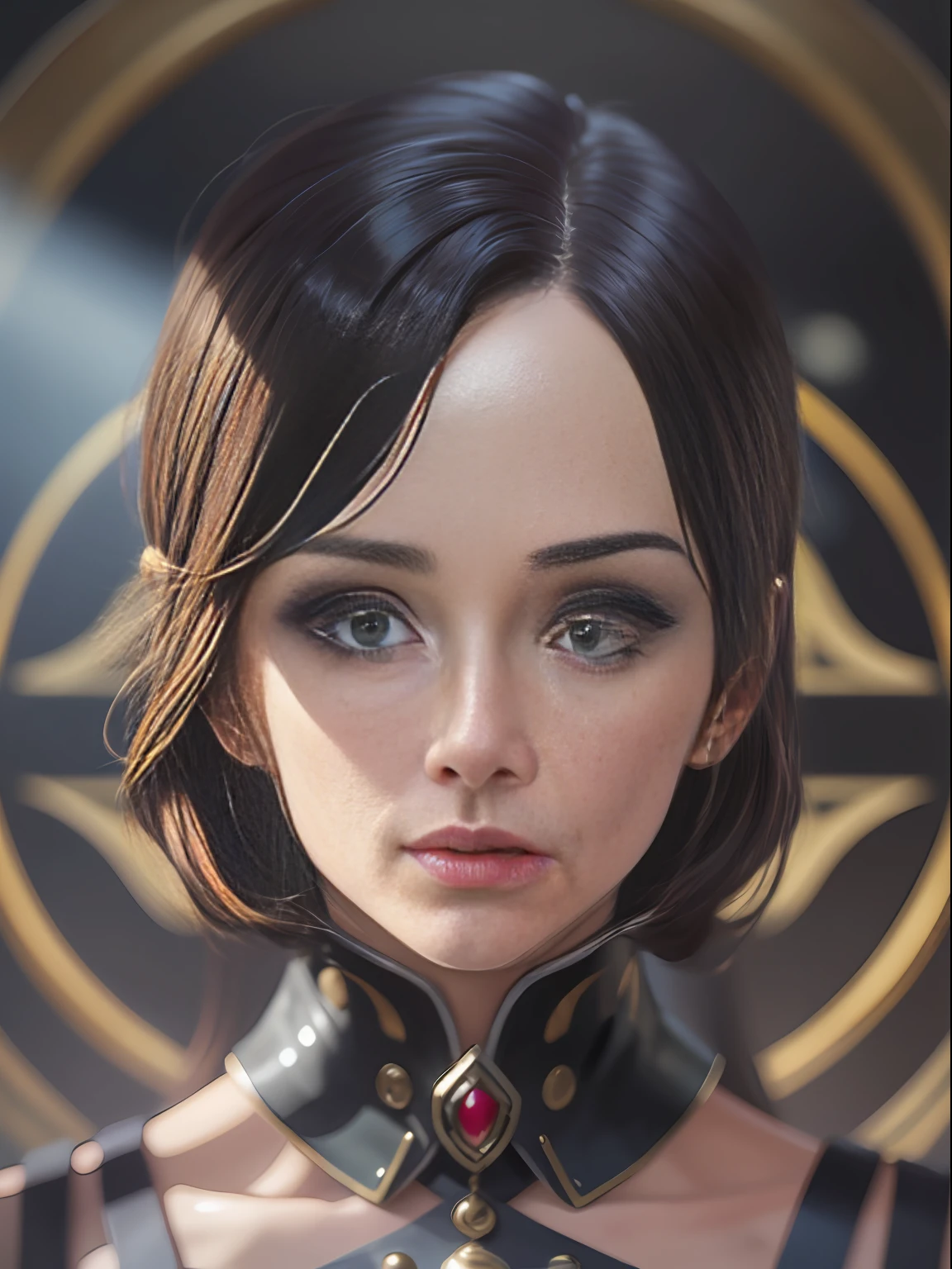 rosto feminino, realista, detalhe extremo, (obra-prima), (melhor qualidade), rosto, olhando para o expectador, olhos arregalados, espanto, susto, surpresa, 8k, 1080x1920