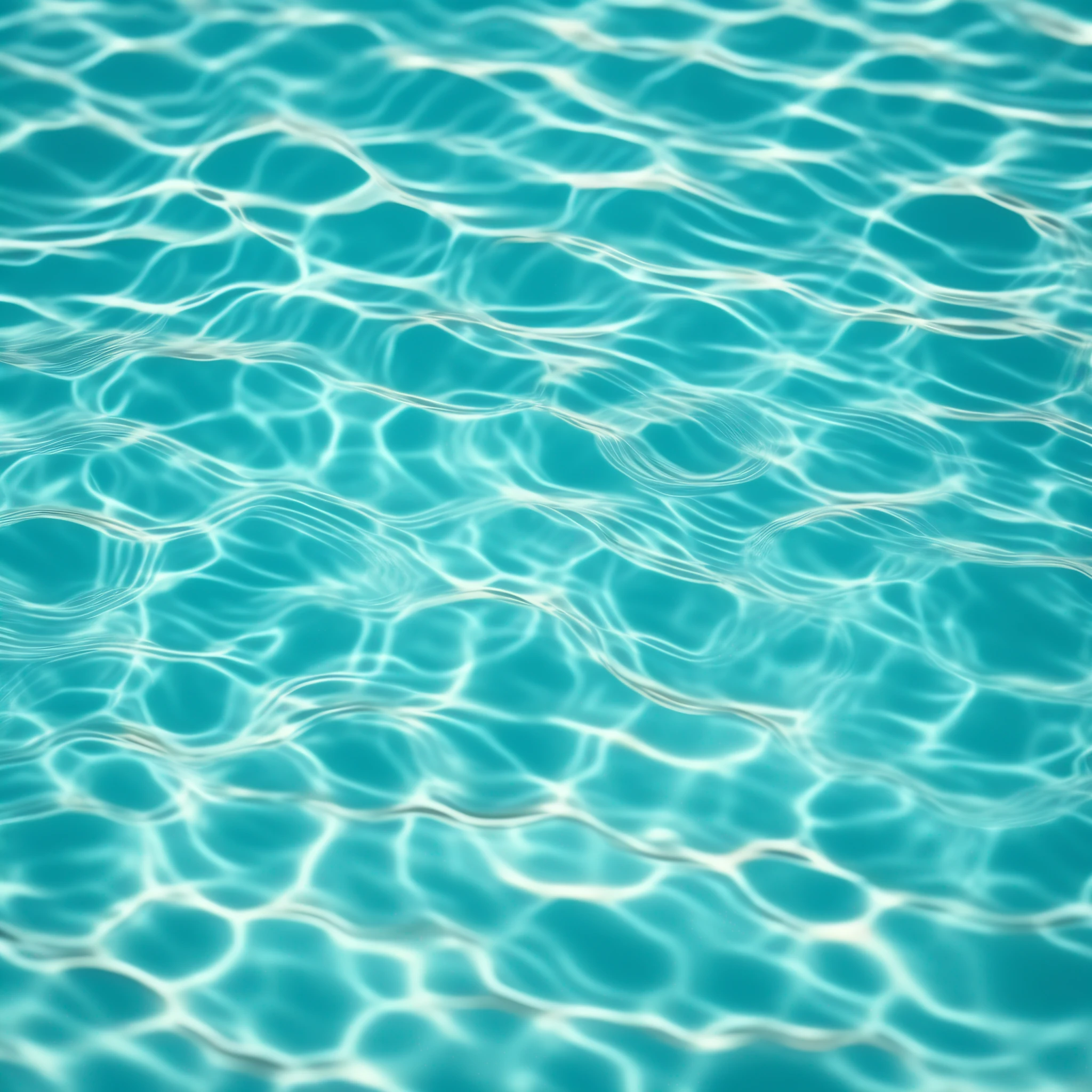 Close-up of the clear water of the pool，overhead view，There are wave marks，Depth of field blur，Super three-dimensional