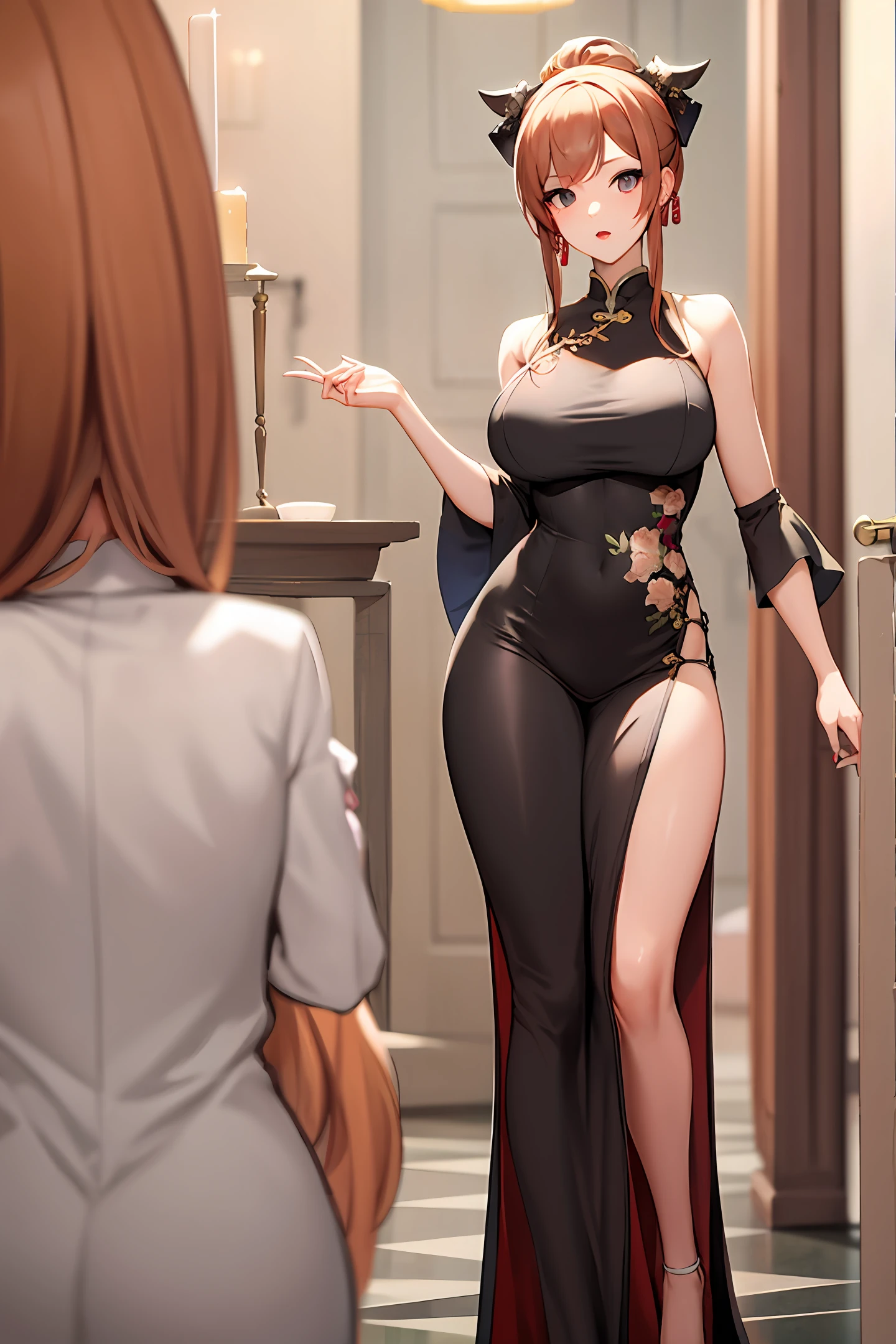 Tall,with a good figure,lovly,China-style,Beautie,with big eyes,