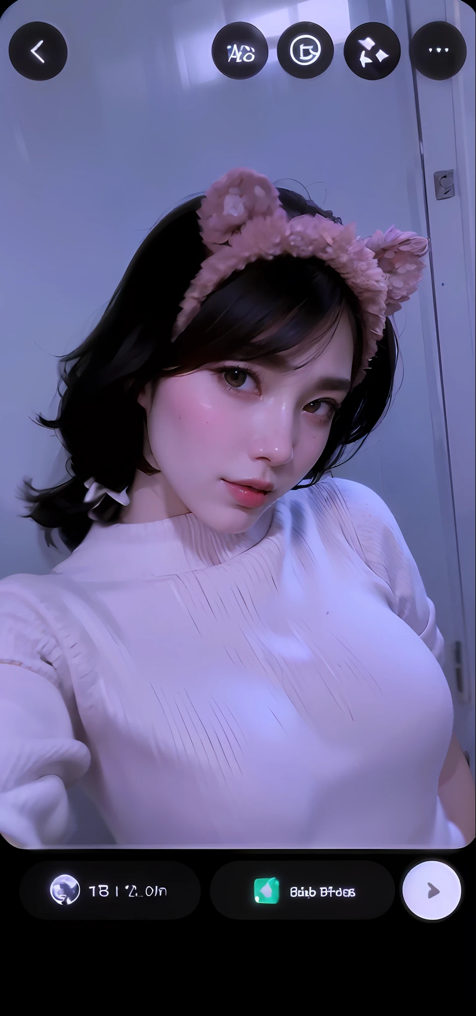 ((8k, RAW photos, top quality, masterpieces), high-definition RAW color photos professional close-up photos, (realistic, photorealism: 1.37), (highest quality), (best shadows), (best illustrations), collarbones ((big)), ((erotic, sexy, ultra high resolution, high-definition CG unified 8K wallpapers, physically based rendering, movie lighting), (aegyo sal:1), 18 year old girl, (grey blazer, ribbon, socks, high school uniform: 1.2), high school classroom, beautiful detail eyes, light on the face, ((full body shot: 1.2)), especially strong light, (upper eyes, grinning smile:1.2),shiny skin, (((black hair, bob hair:1.2))), ( thick thighs), ulzzang-6500-v1.1:0.2, shy, (flash:1.2), NSFW , (puffy), ((seductive posture: 1.2, attractive: 1.2)), (idle), (sitting at a desk in classroom: 1.2)), ((good anatomy: 1.2)), ((bright and refreshing classroom, background blurred: 1.2)), perfect face, cute face, (high angle shot:1.2)