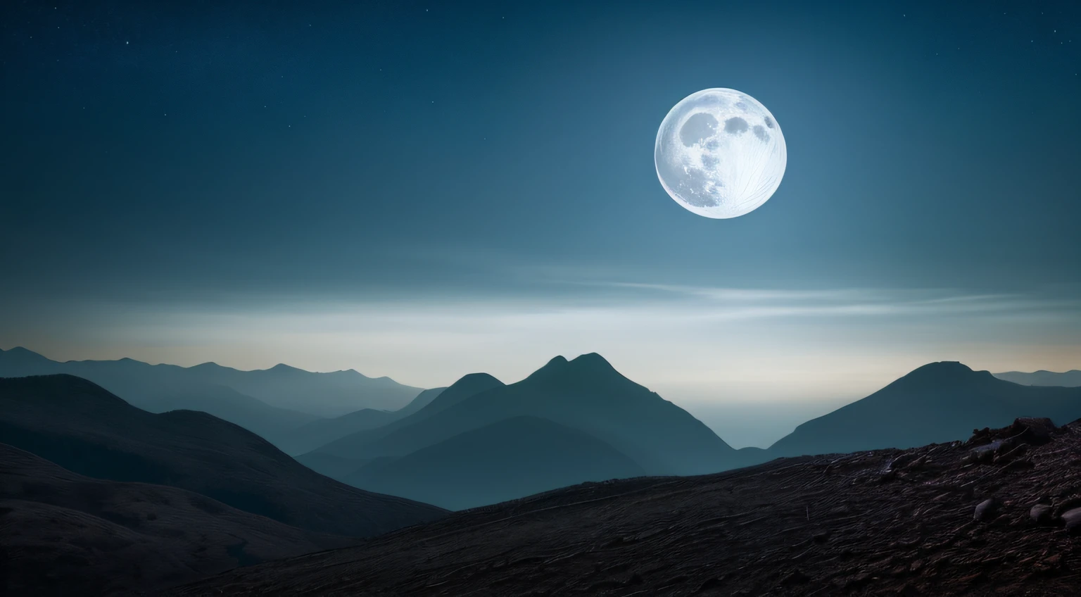 a view of a full moon over a mountain range with a pagoda, moon landscape, moonlit night dreamy atmosphere, 8 k matte painting, 8k matte painting, beautiful moonlight night, Chinese fantasy, beautiful moon light, dreamy matte painting, 4 k matte painting, Beautiful and mysterious, exquisite matte painting, high quality matte painting, matte painting 4k 8k, moonscape --auto