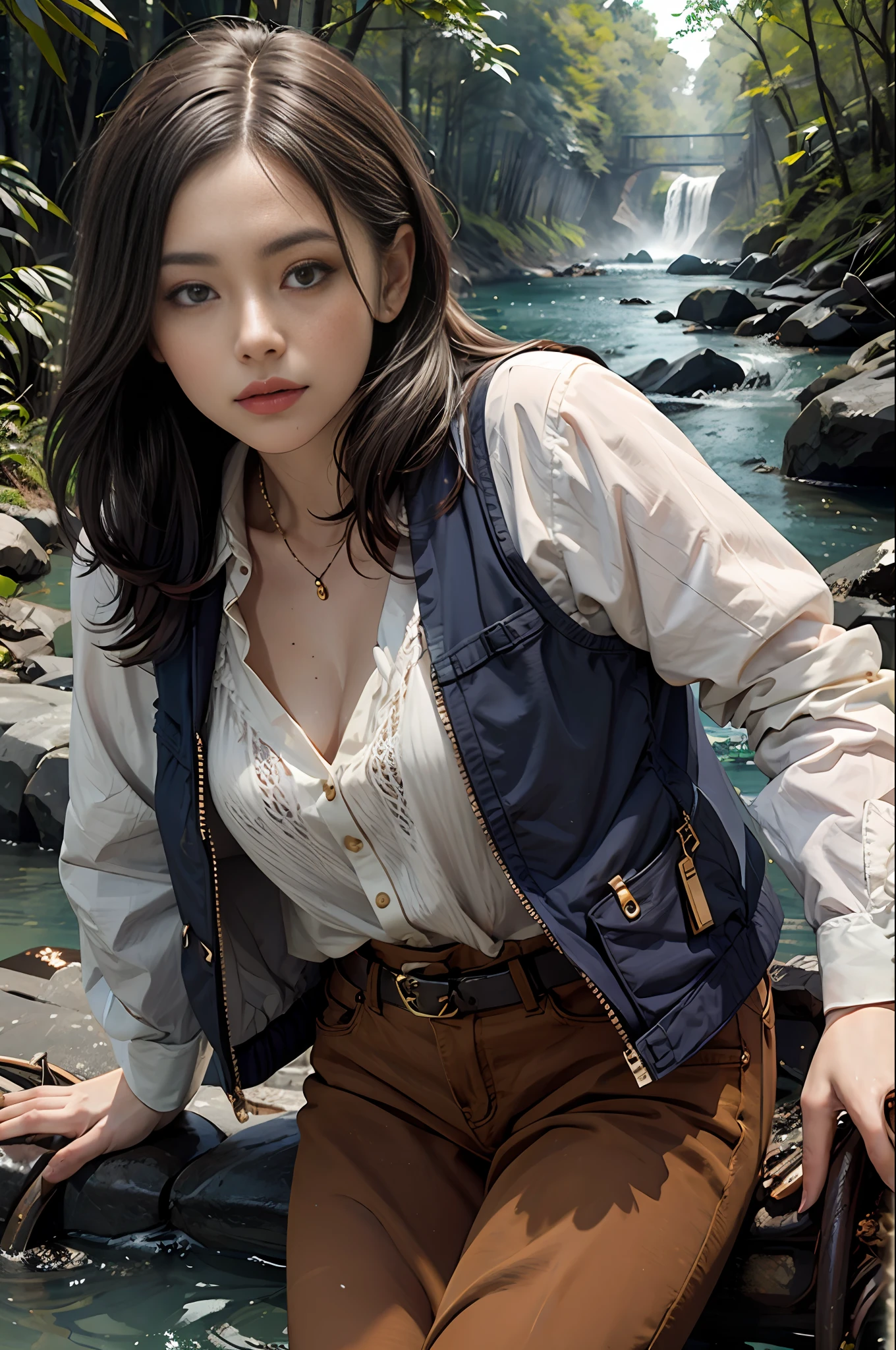 Homme, femme , amazon , river, forest