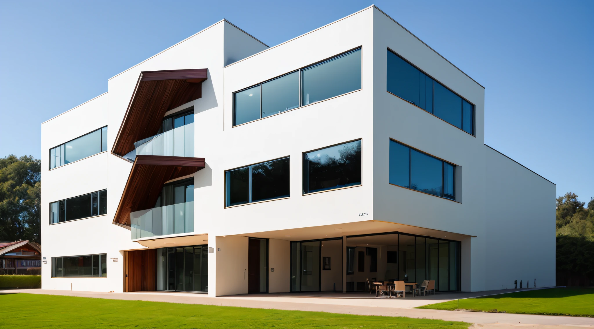 a modern building