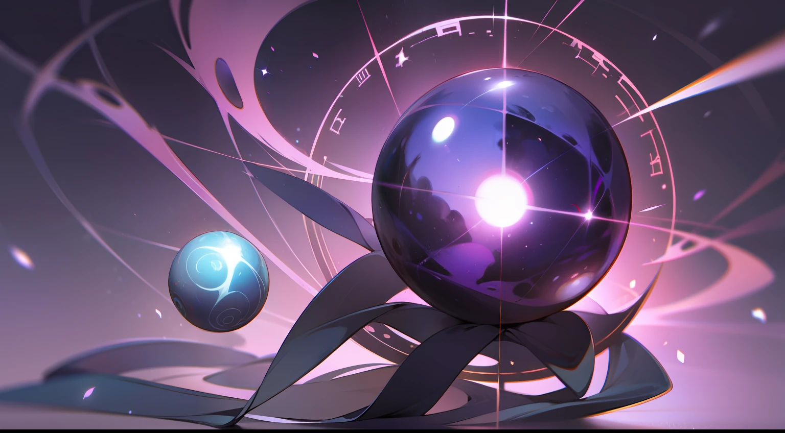 Purple divination ball