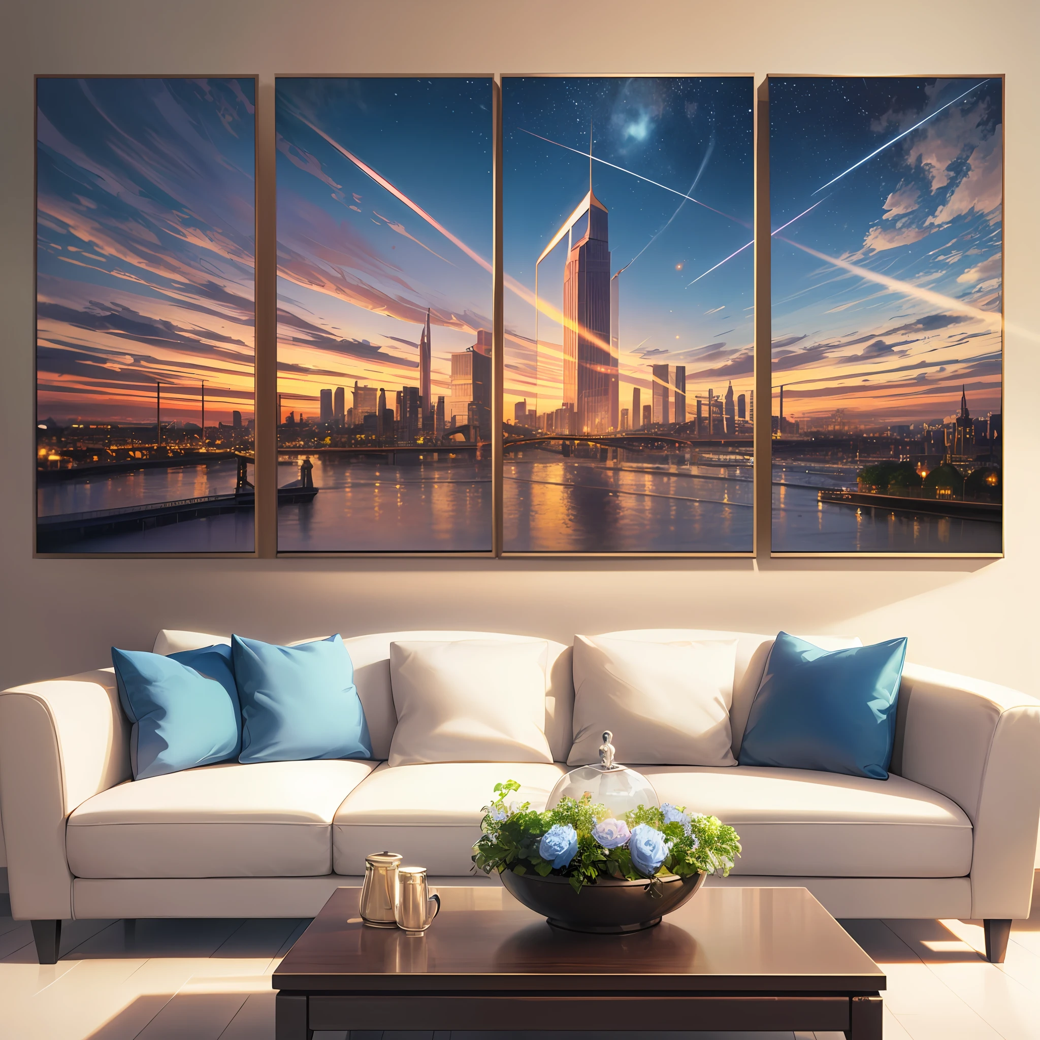 Beautiful views in a four-dimensional space,An image projected into three dimensions(((masterpaintings))),optimal quality