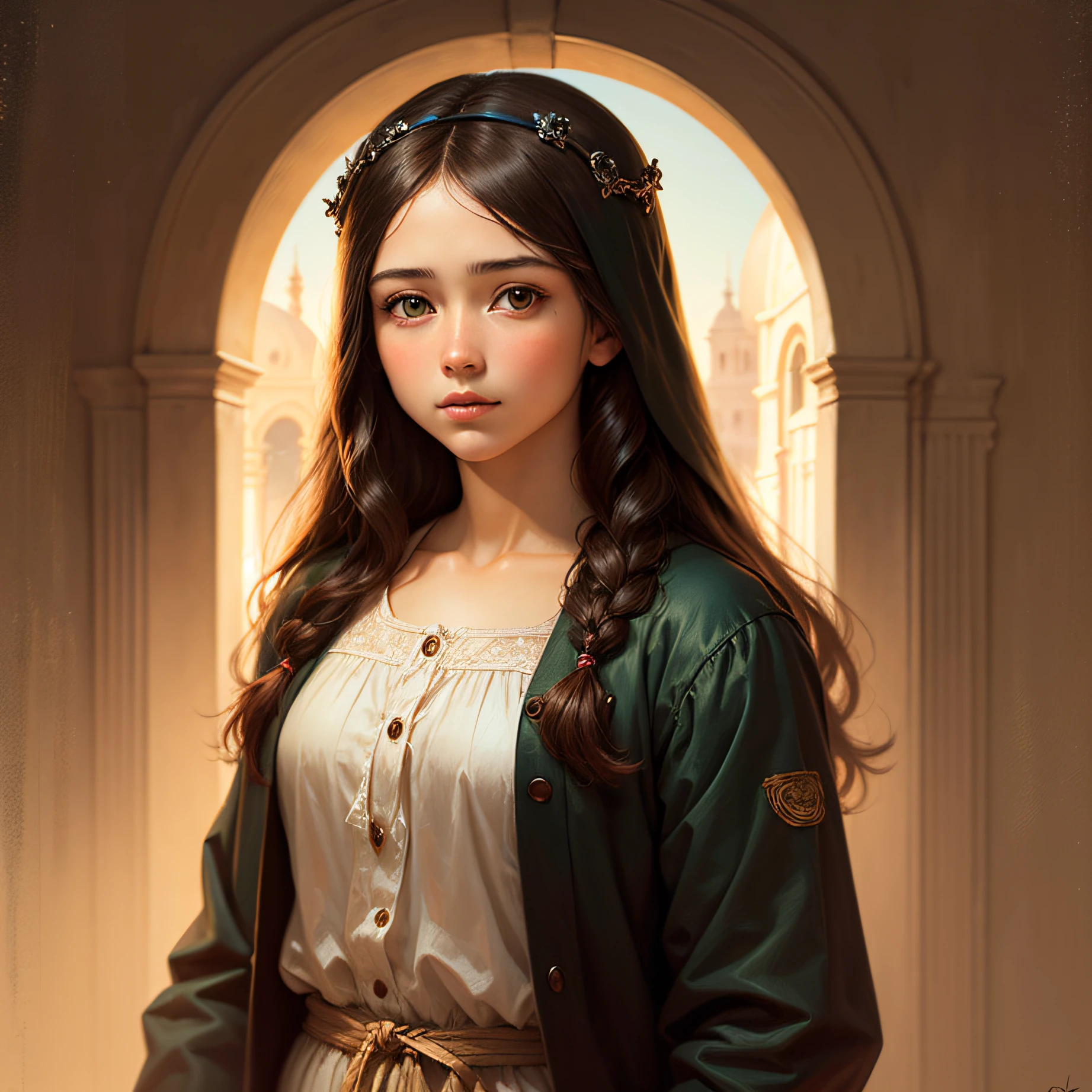 (Jesus Cristo:1.2) com (jovem menina loira:1.1) em seu colo, Christian art, alta qualidade, altamente detalhado, ([sun:0.6]+[moon:0.6]), pintura, estilo de Greg Olsen . --auto