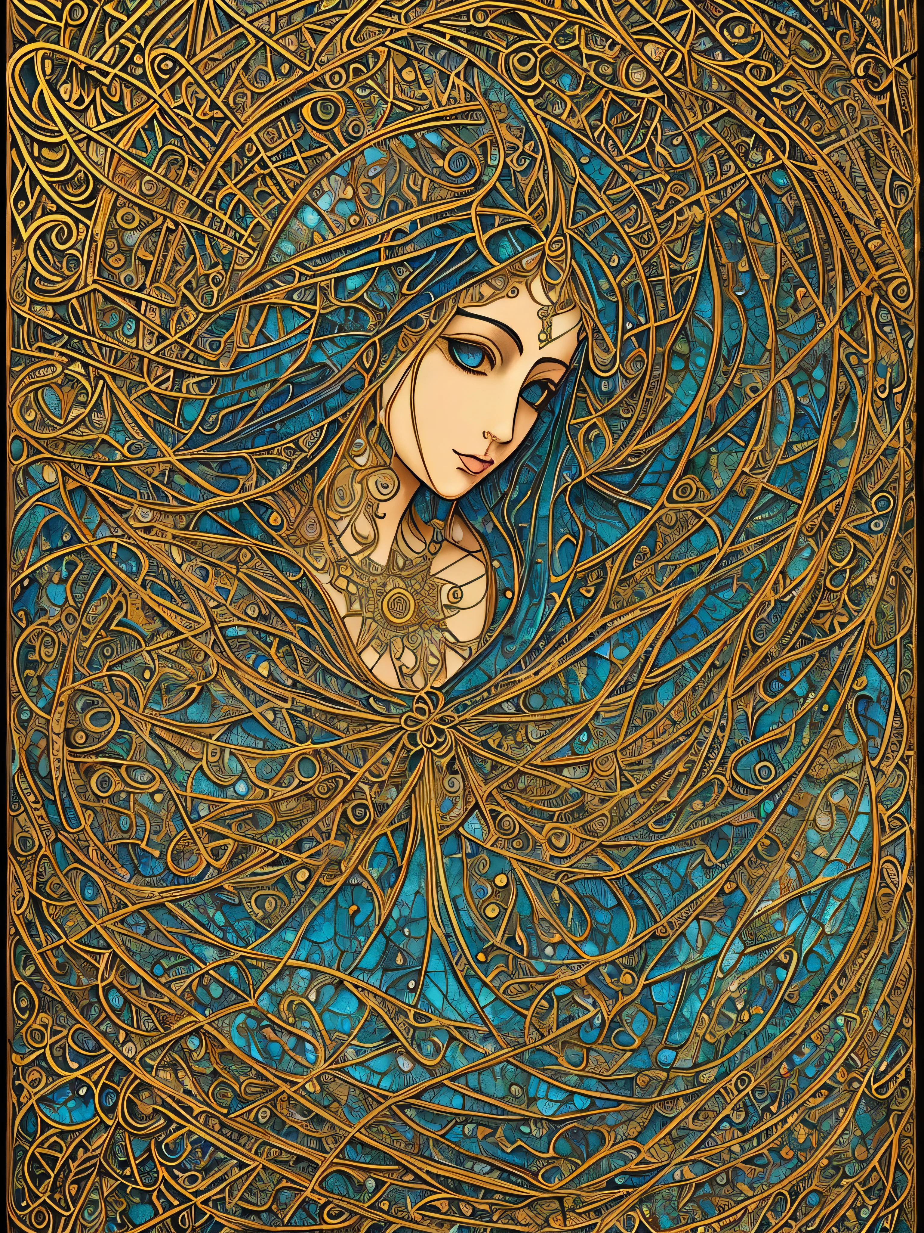 (masterpiece, top quality, best quality, official art, beautiful and aesthetic:1.2) , light blue skin, godess and god ,children ,egyptian mythology ,thoth monkey ,extreme detailed,colorful,highest detailed, official art, unity 8k wallpaper, ultra detailed, beautiful and aesthetic, beautiful,fractal art, masterpiece, best quality, (zentangle, mandala, tangle, entangle) ,holy light,gold foil,gold leaf art,glitter drawing,stained glass , PerfectNwsjMajic ,dwelling place of ancient beings ,as above so below ,three dimensional,hyperdimension ,panorama view,dept and field ,timetraffeling , past and future form,formless,dimension x , protoculture ,symbiosis,Epic cinematic brilliant stunning intricate meticulously detailed dramatic atmospheric maximalist realistic organic climactic effervescent bubbling dripping splashing exploding bubbles of firework and rocks,astrology signs ,tarot , Lady Frieda Harris .