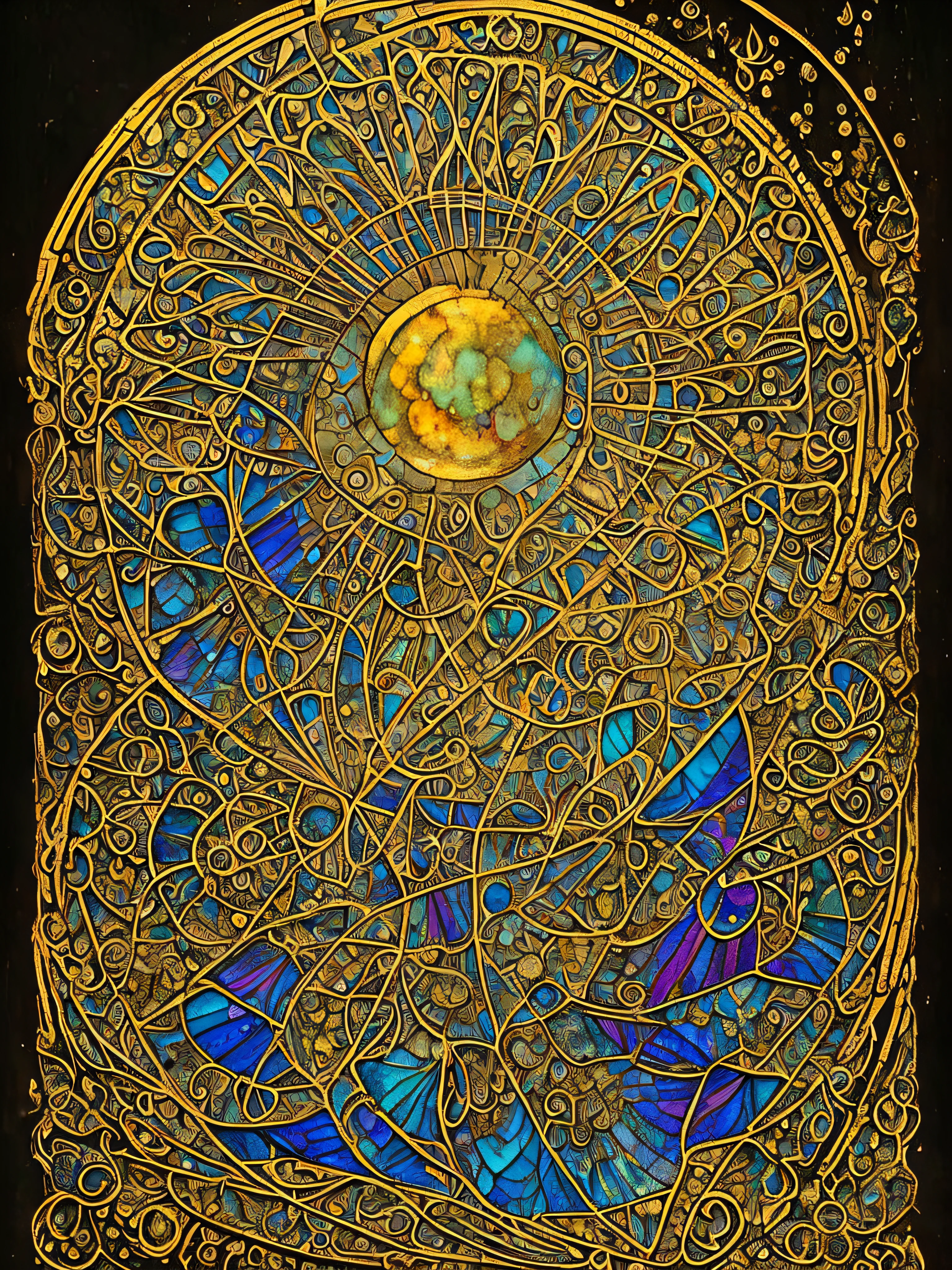 (masterpiece, top quality, best quality, official art, beautiful and aesthetic:1.2) , green skin thoth ,god ,monky ,egyption ,children ,extreme detailed,colorful,highest detailed, official art, unity 8k wallpaper, ultra detailed, beautiful and aesthetic, beautiful,fractal art, masterpiece, best quality, (zentangle, mandala, tangle, entangle) ,holy light,gold foil,gold leaf art,glitter drawing,stained glass , PerfectNwsjMajic ,dwelling place of ancient beings ,as above so below ,three dimensional,hyperdimension ,panorama view,dept and field ,timetraffeling , past and future form,formless,dimension x , protoculture ,symbiosis,Epic cinematic brilliant stunning intricate meticulously detailed dramatic atmospheric maximalist realistic organic climactic effervescent bubbling dripping splashing exploding bubbles of firework and rocks,astrology signs ,tarot , Lady Frieda Harris .