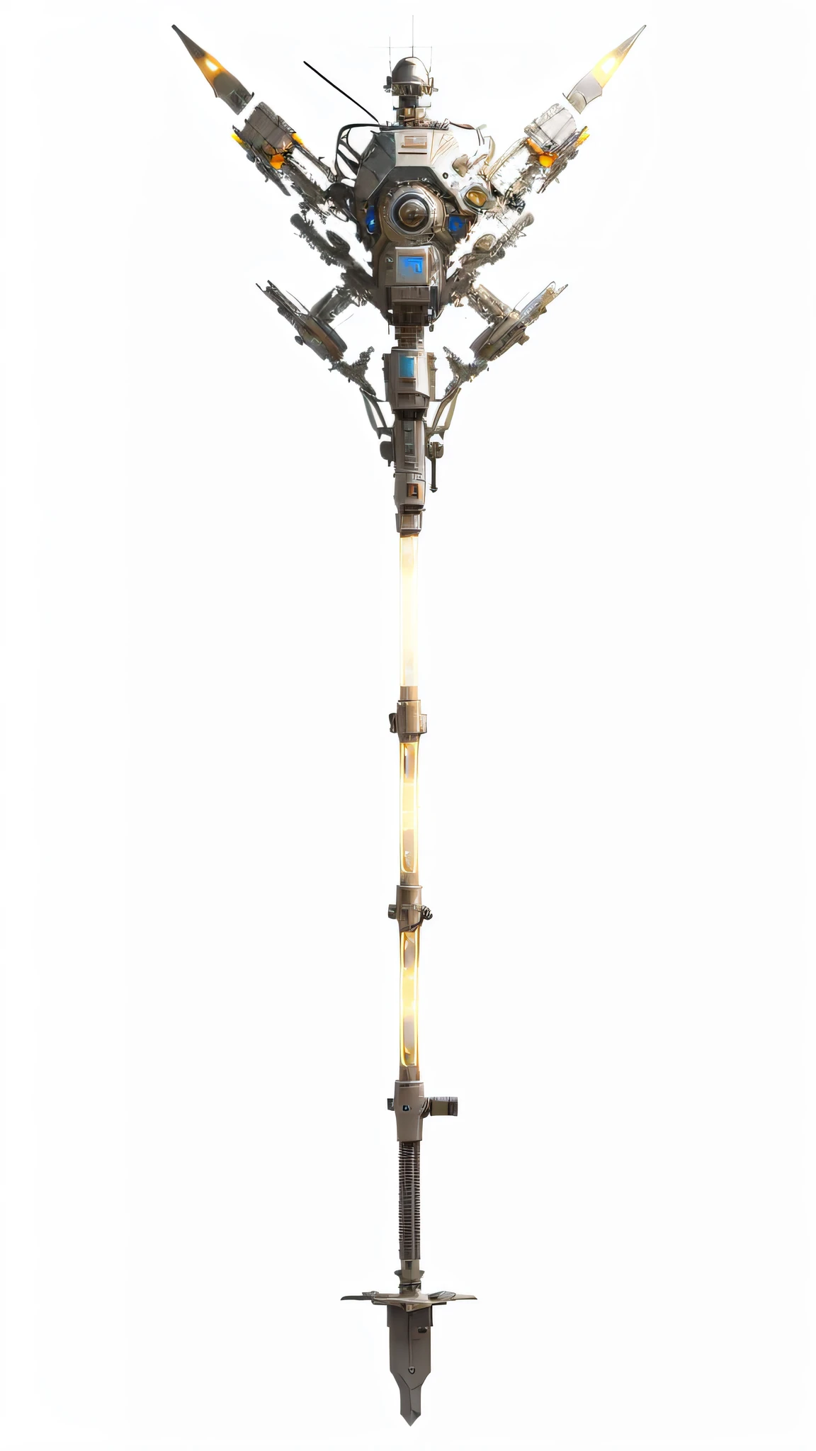 Silvertone,afloat,Metallic,Reflective,Movie light source,high qulity,highest details,Machine armour wind,hyperrealistc,arma,Cold weapons,Not like people,high-tech weapon,levitating