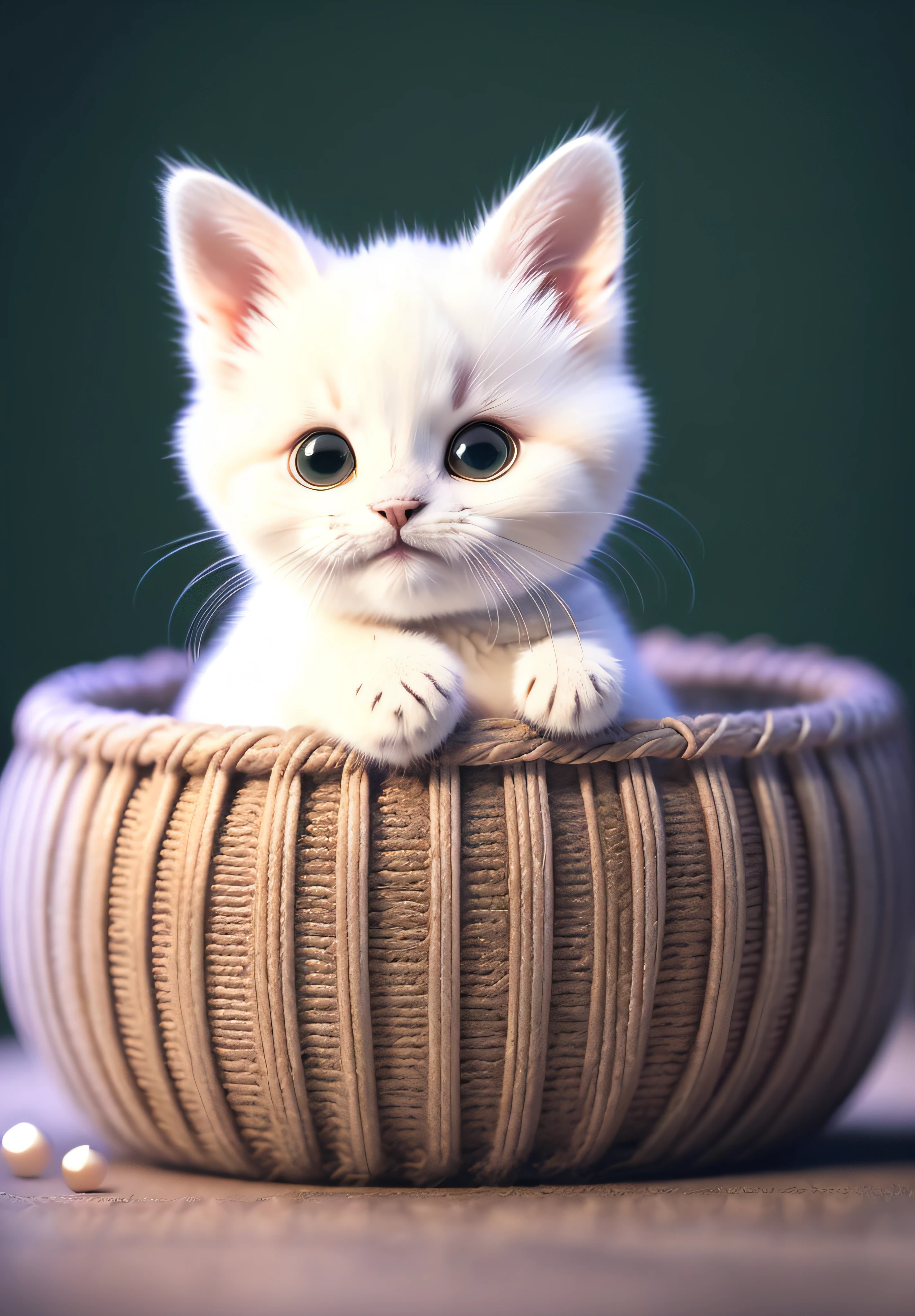 kitten, Blur, Tricolor Kitten, Bead, Round Logo, Sticker, whitebackground, no_humans, Depth of field, to8contrast style, DARK_Glam, dressed in DRK_Glam, deep shadows, (Dark: 1.4), (8k, photo in RAW format, beste-Quality, 巨作: 1.2)
