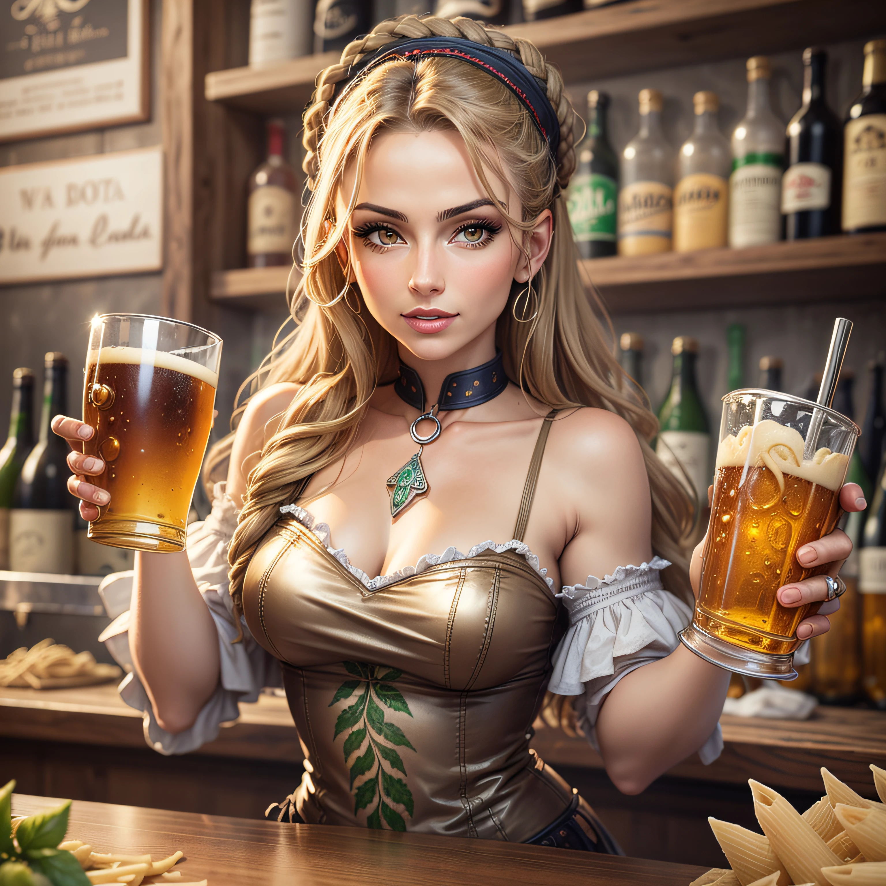 there are people sitting at a table with beer glasses on it, steam punk party, pirates in a tavern, dieselpunk setting, in a post apocalyptic setting, steampunk imagery themed, post - apocalyptic vibe, post apocalyptic setting, in a pub, post - apocalyptic style, magic and steam - punk inspired, in a pub, in fantasy tavern near fireplace, wearing steampunk attire --auto