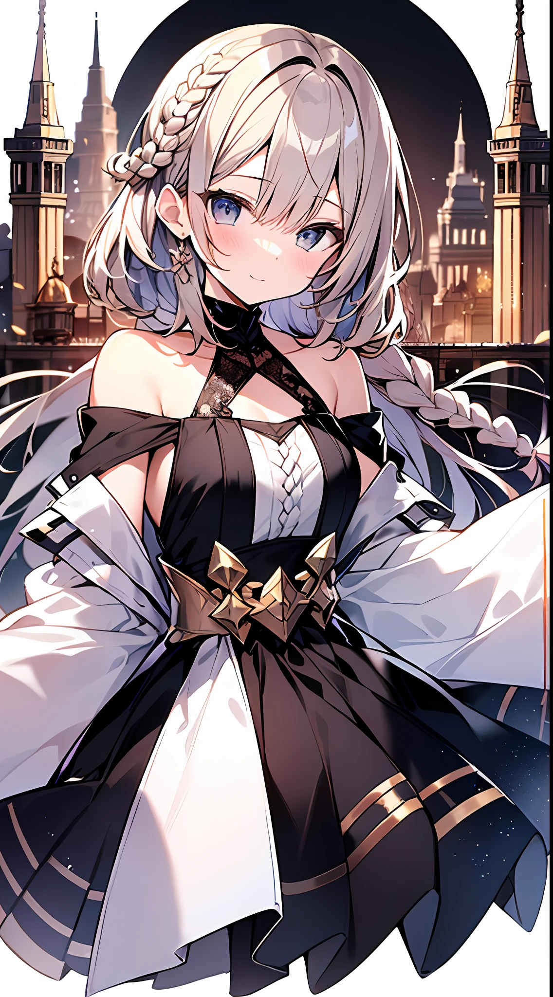 (incredibly absurdres absolutely resolution: 1.5), highest quality, masterpiece, ultra high resolution, 8k, (multiple girls), (gorgeous dresses with many gorgeous and colorful decorations) BREAK shoujo manga style, (loli), soft line drawing, digital enhancement, shojo manga touch, environmental change scenes, shojo manga core, ( Hair length to the shoulders))), (((short braid))), ancient capital of the West, full body visible angle, entangle, beautiful and aesthetic: 1.5, High quality: 1.3