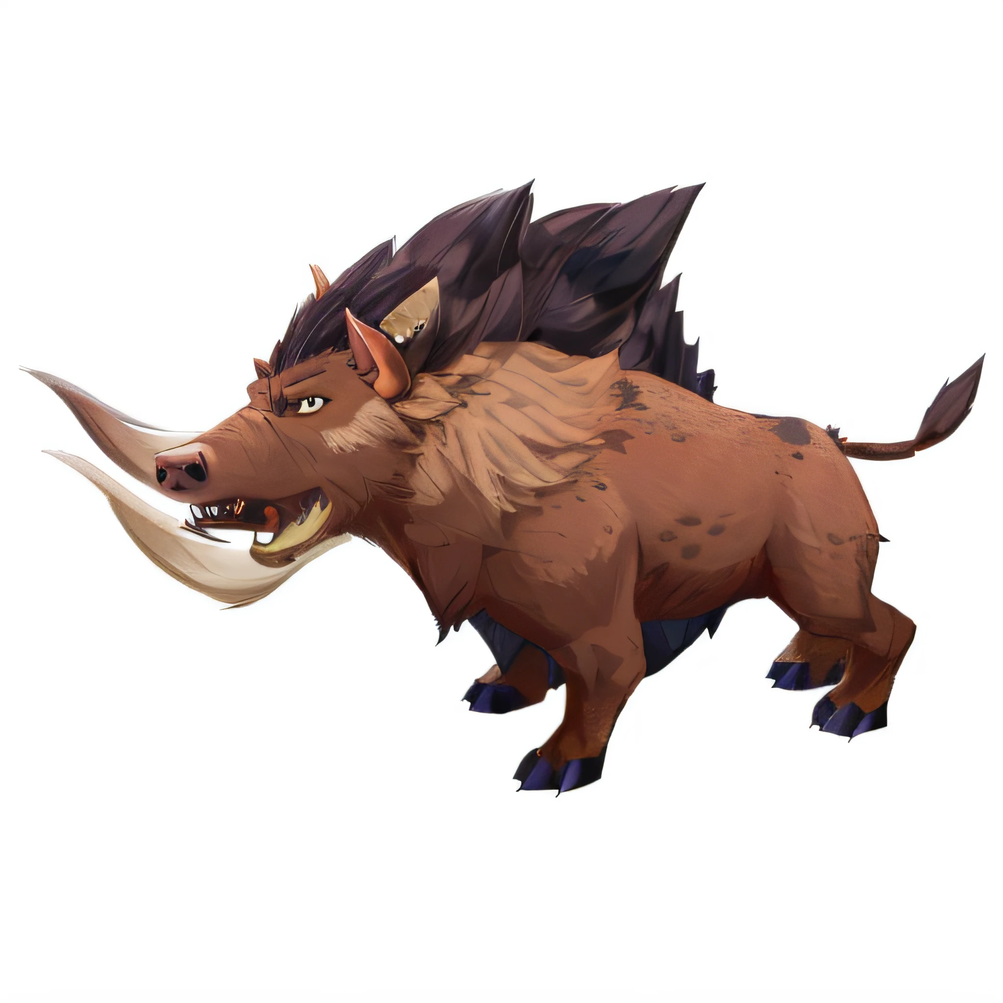 a close up of a boar with a long tusk, a minotaur wolf, manbearpig, demon-fang gnoll, male centaur centaur chimera, giant pig, gnoll, tauren, bugbear, dire wolf, targ nar, z'gok. 8 k hd resolution, Minotaur, roaring mutant goat monster