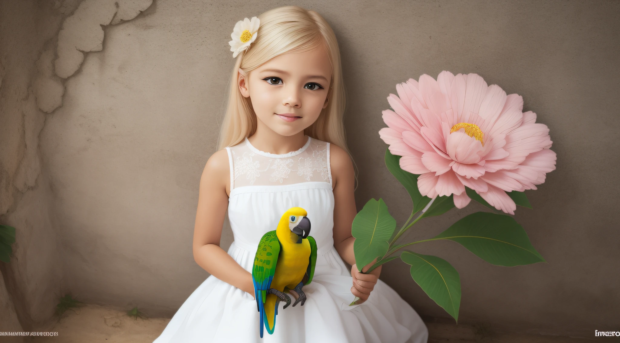 put your hand under the parrot