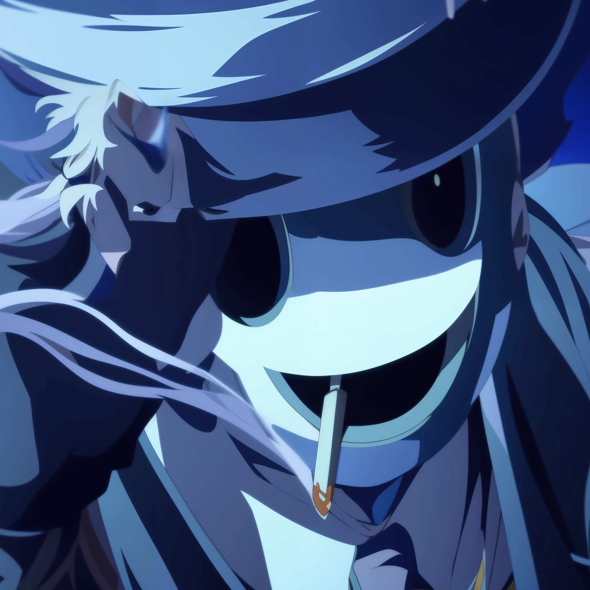 anime character with a cigarette in his mouth and a hat on, estilo de anime madhouse, Captura de tela do anime Guro, Captura de tela do filme de anime, ainda de anime, Ainda de anime de TV, captura de tela do filme anime, Anime de hoje ainda em destaque, captura de tela de um anime de 2012, Albedo do anime Overlord, em um anime