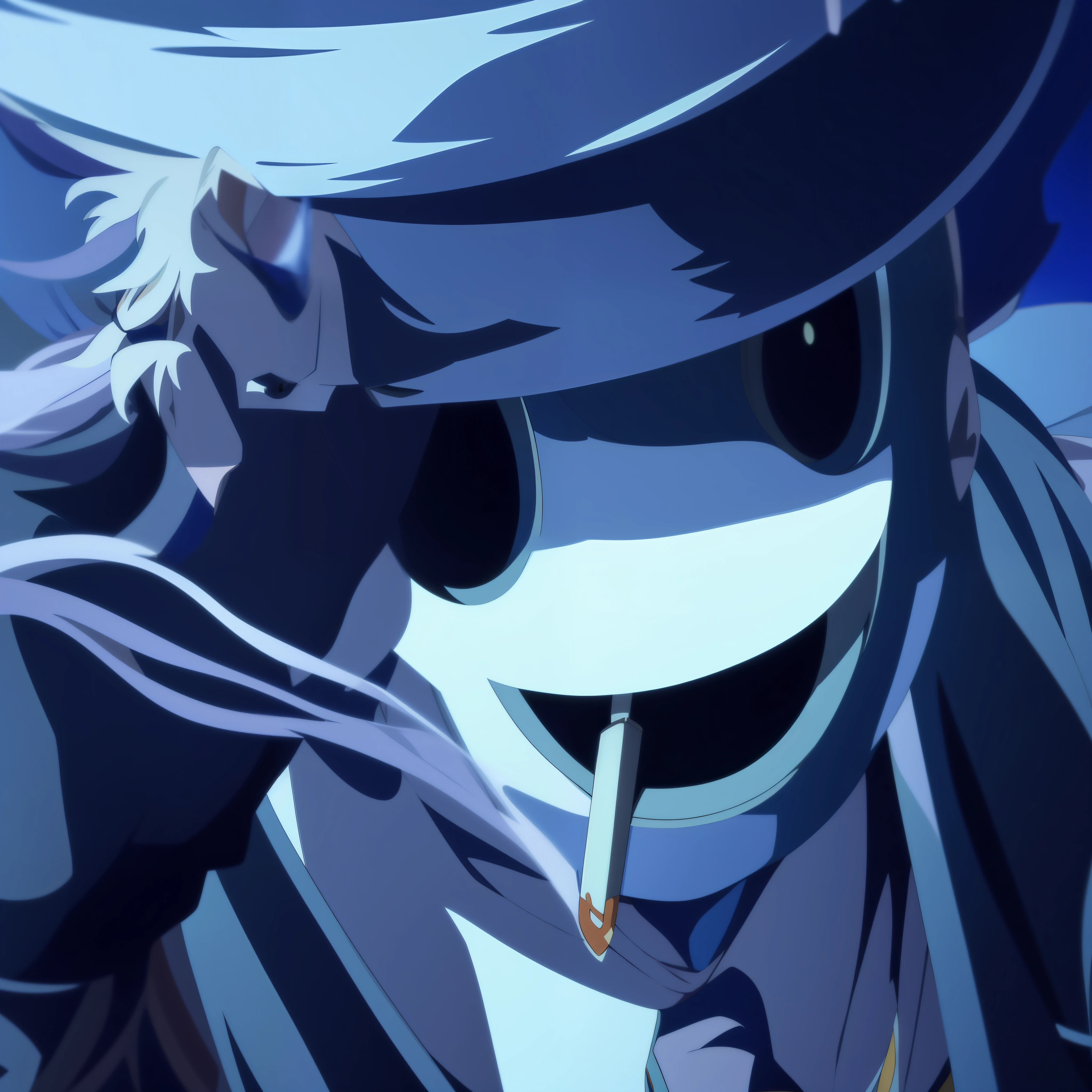 anime character with a cigarette in his mouth and a hat on, estilo de anime madhouse, Captura de tela do anime Guro, Captura de tela do filme de anime, ainda de anime, Ainda de anime de TV, captura de tela do filme anime, Anime de hoje ainda em destaque, captura de tela de um anime de 2012, Albedo do anime Overlord, em um anime