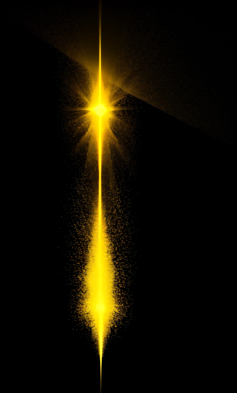 golden and black,glowing particles