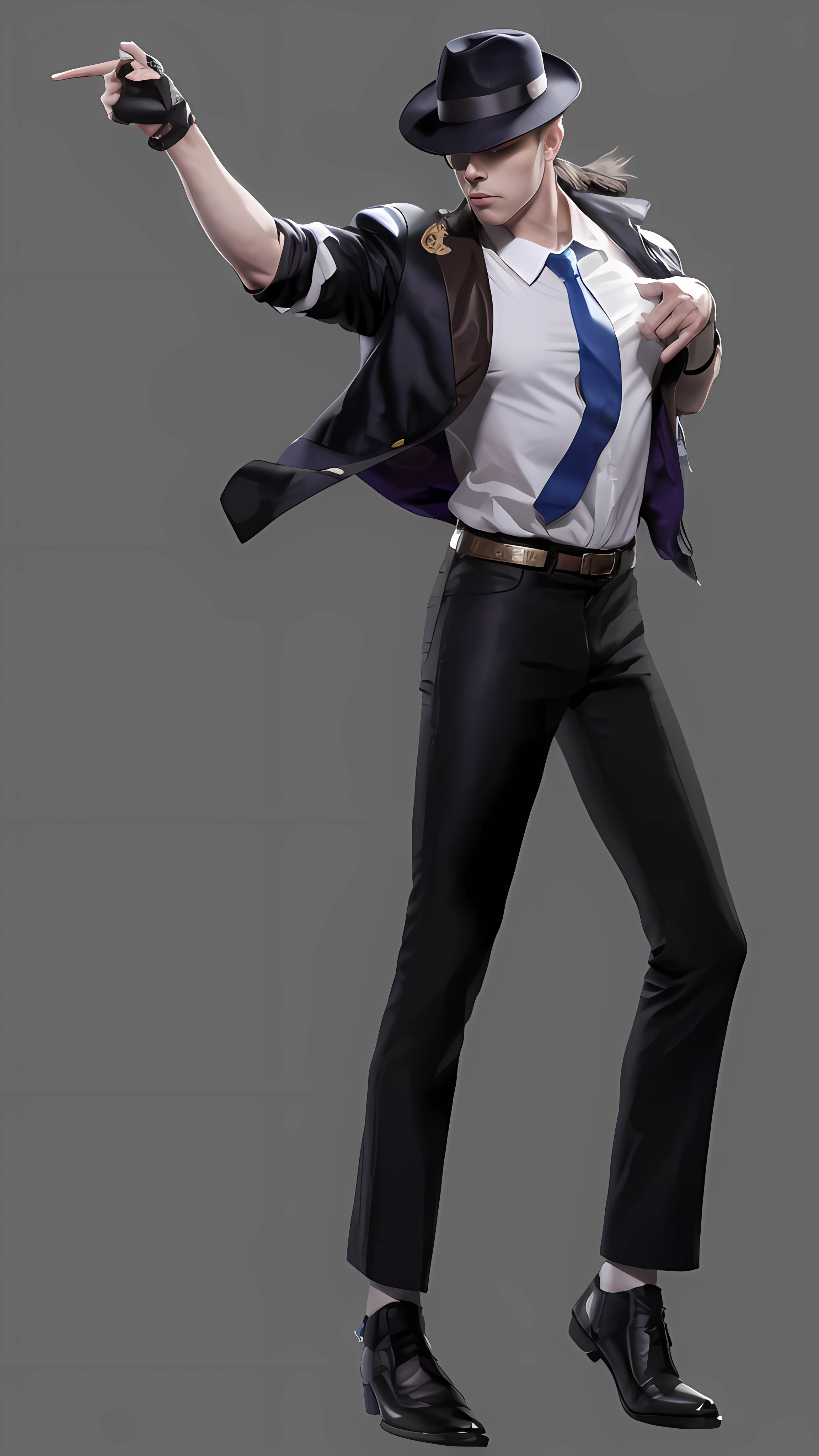 arafed image of a man in a suit and hat with a gun, maxwell render, hq render, As a character in Tekken, 《The King of Fighters》role, albert wesker full body portrait, promotional render, high res render, full body render, phoenix wright, full body close-up shot, fullbody dynamic poses, joe biden as a jojo character