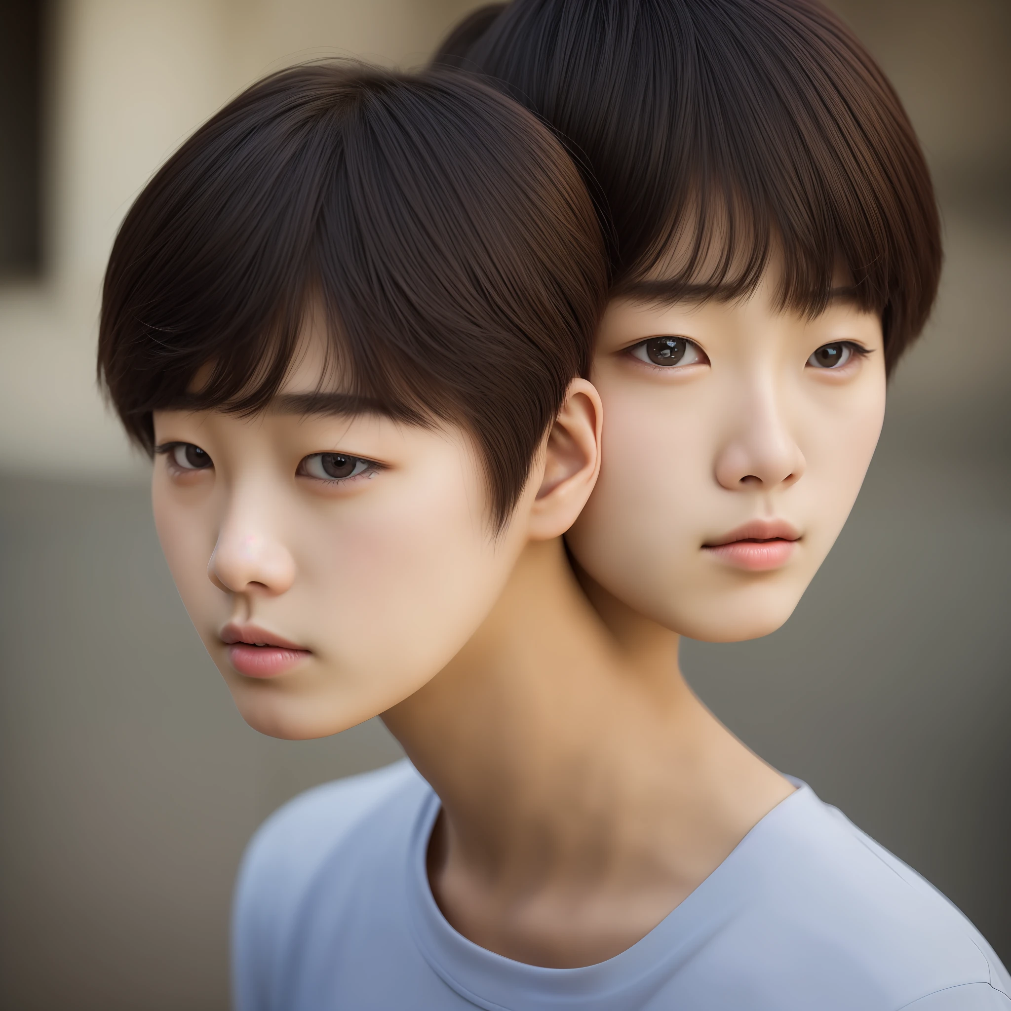 Cha Eun Woo似、twinks、1 boy、ultra-high-resolution、super highly detailed、Realistic、Raw photo、Depth of subject、18yars old --auto